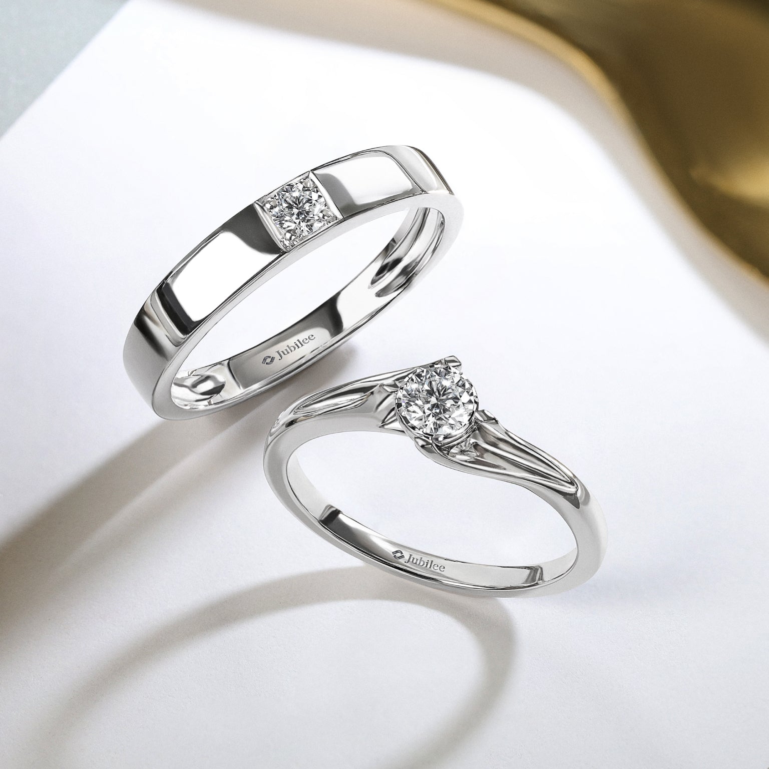 Journey of Love Solitare Ring & Padriac Diamond Ring