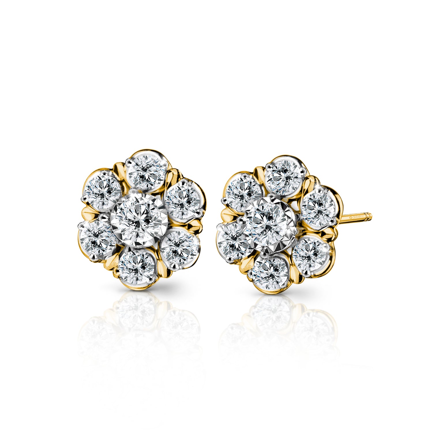 ต่างหูเพชร Blooming Jasmine Earrings