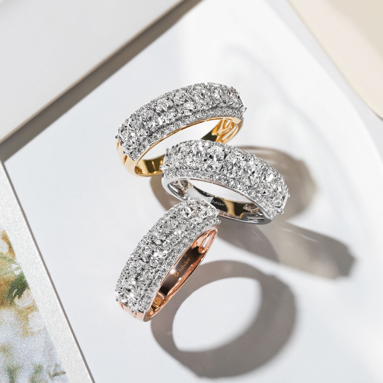 แหวนเพชร Cascading Sparkle Ring