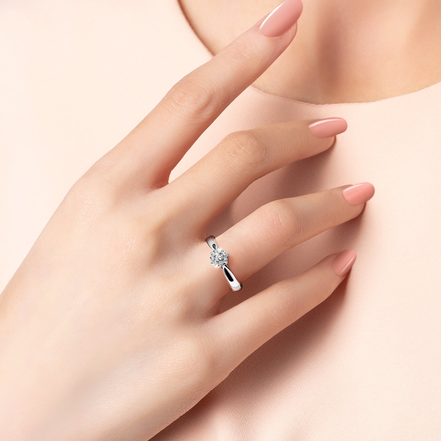 แหวนเพชร Classic Excellence Solitaire Ring (Certificate: GIA)