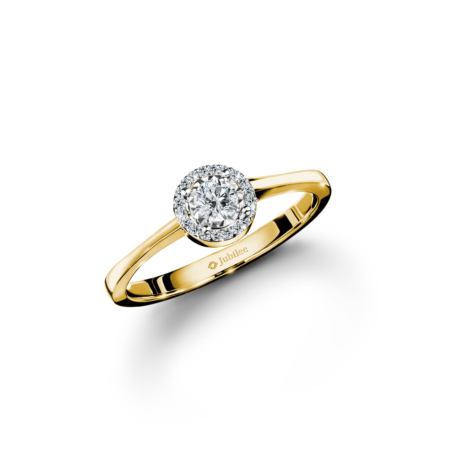 แหวนเพชร Classic Halo Diamond Ring