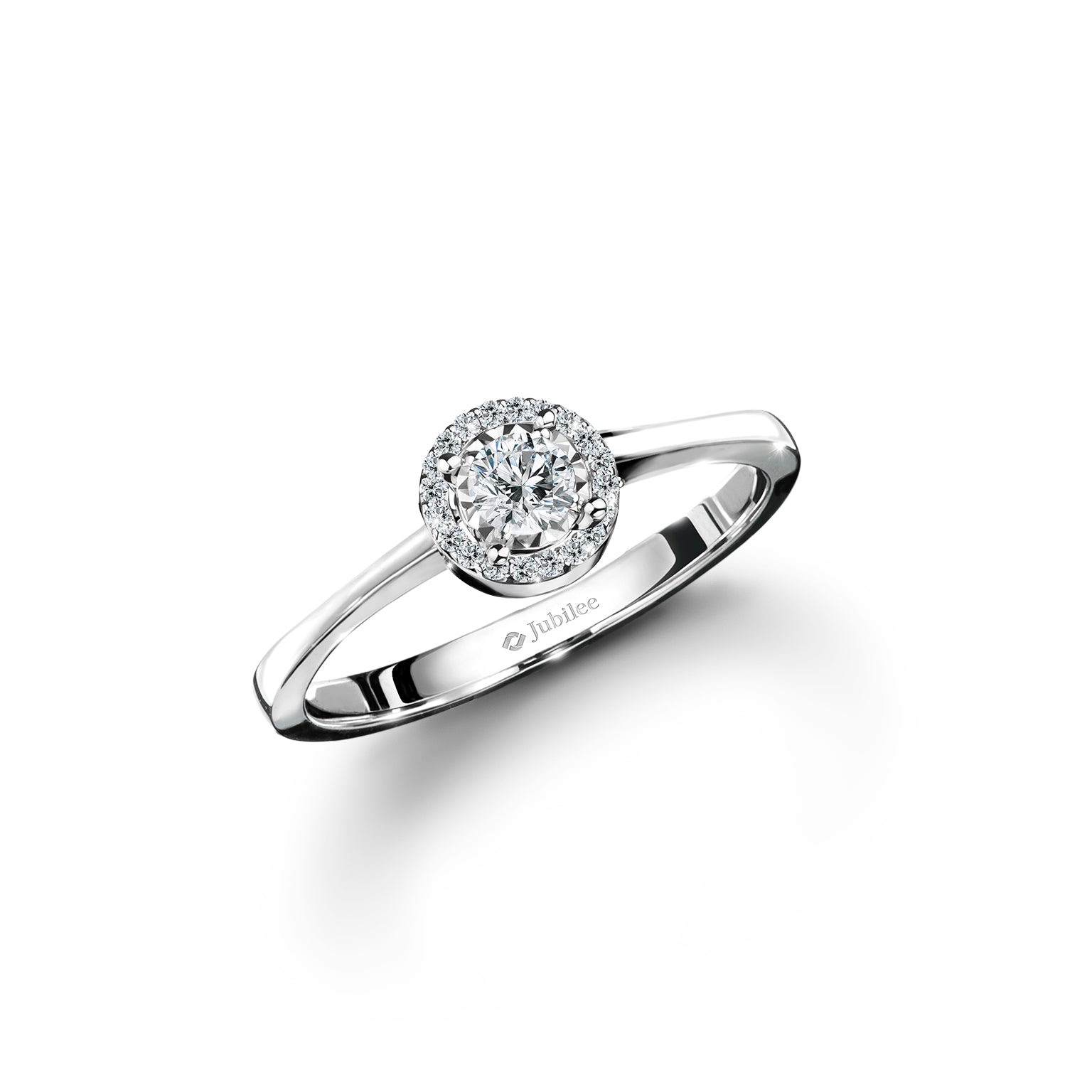 แหวนเพชร Classic Halo Diamond Ring