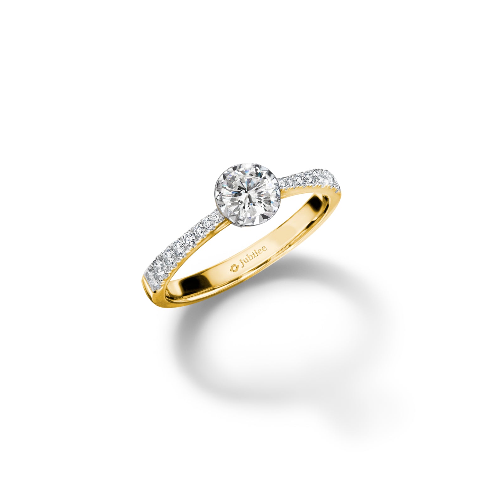 แหวนเพชร Cordial Compass Pave Solitaire Ring