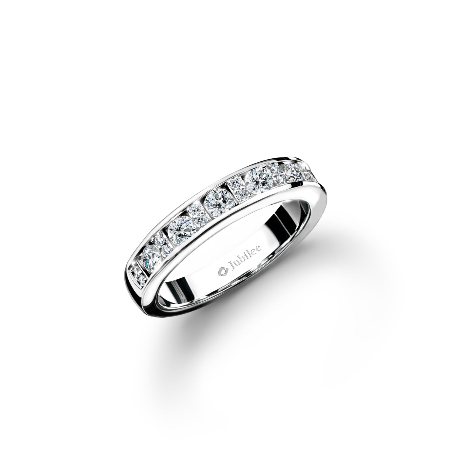 แหวนเพชร Diamond Line Rectangle Ring