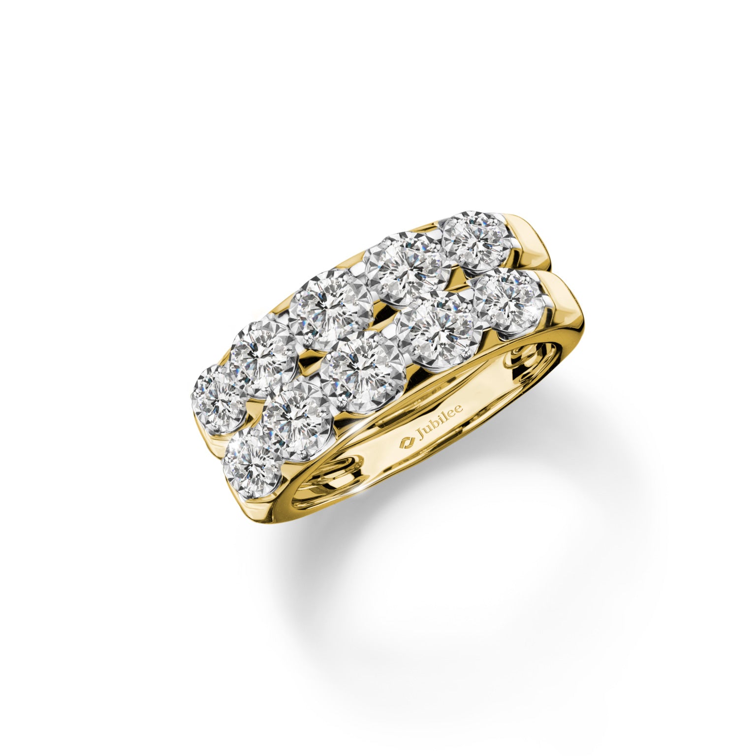 แหวนเพชร Diamond Twin Line Ring