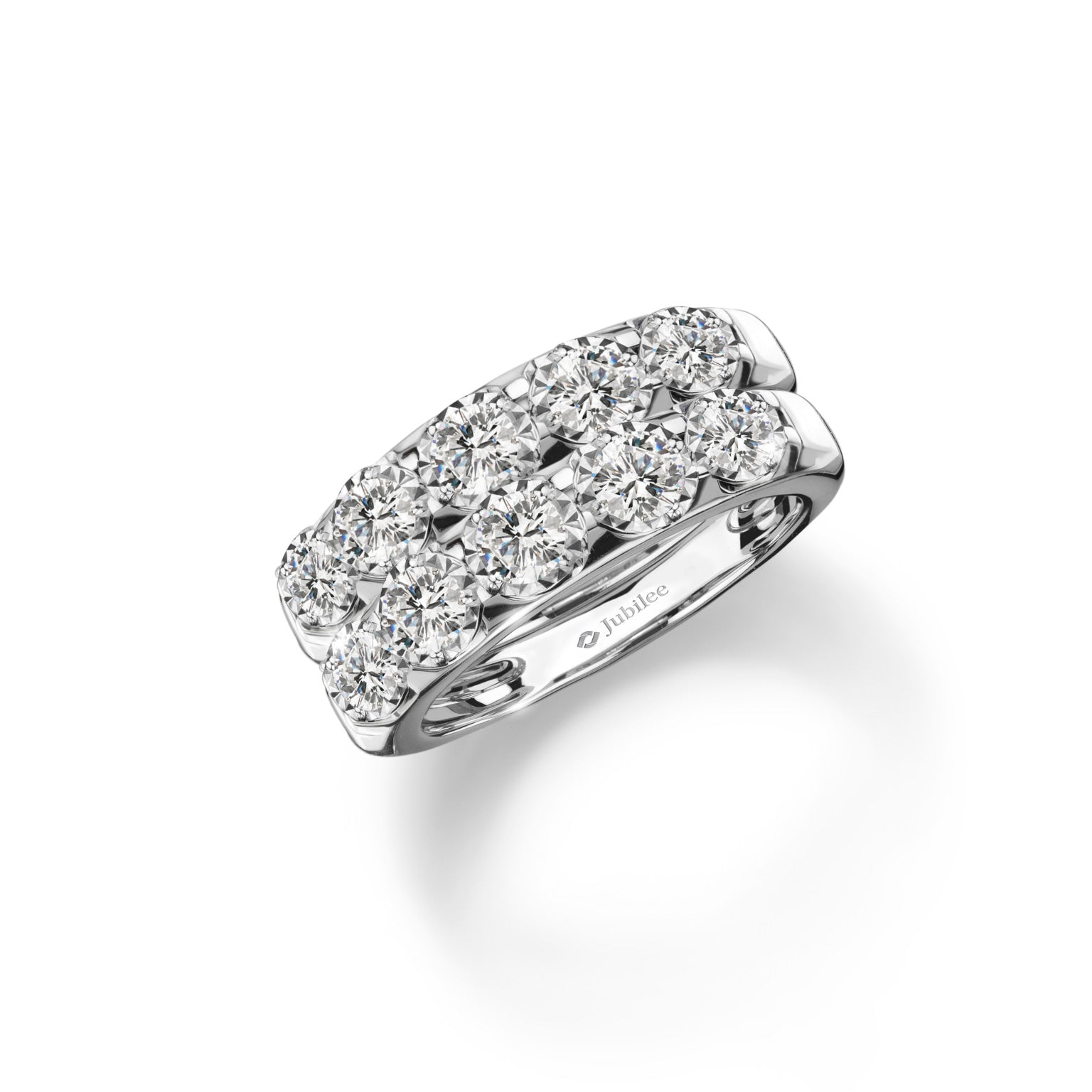 แหวนเพชร Diamond Twin Line Ring