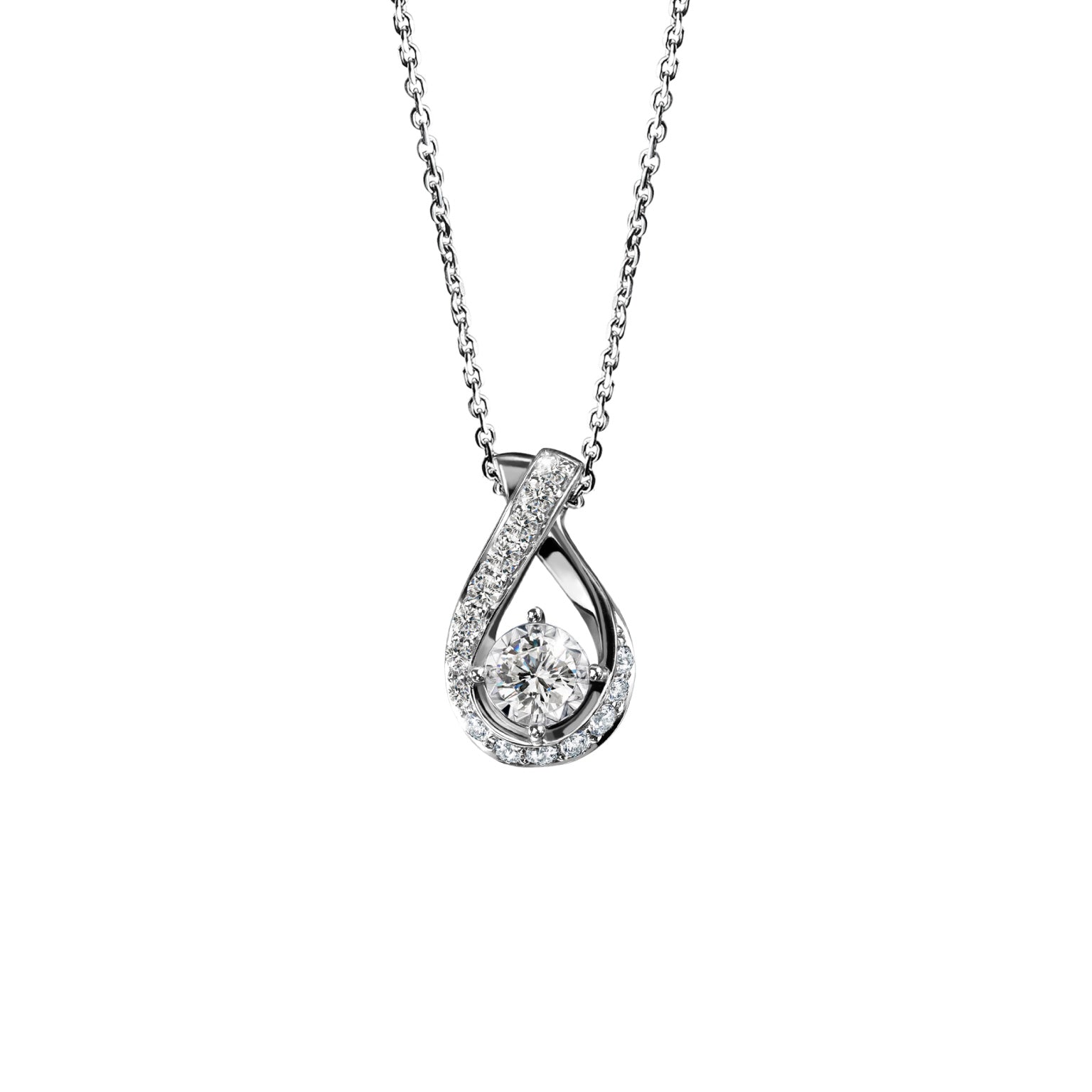 Droplette Pendant Necklace with Chain