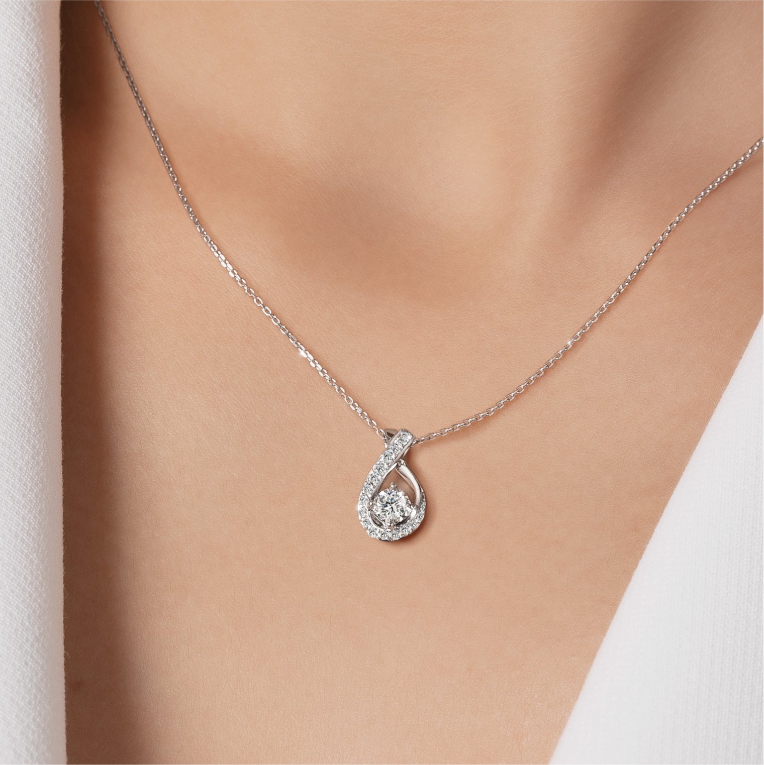 Droplette Pendant Necklace with Chain