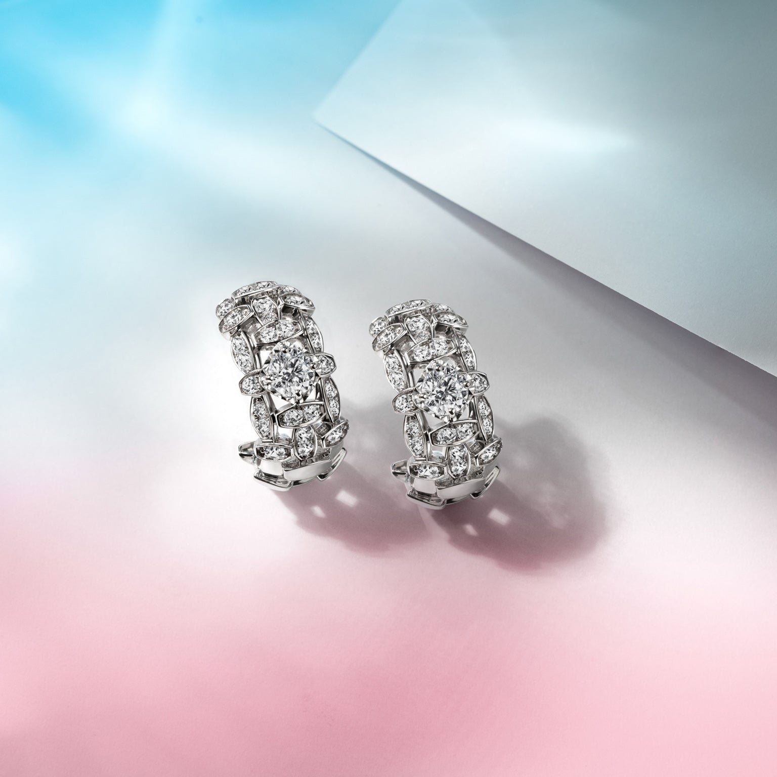 ต่างหูเพชร Treillage Glam Facade Earrings