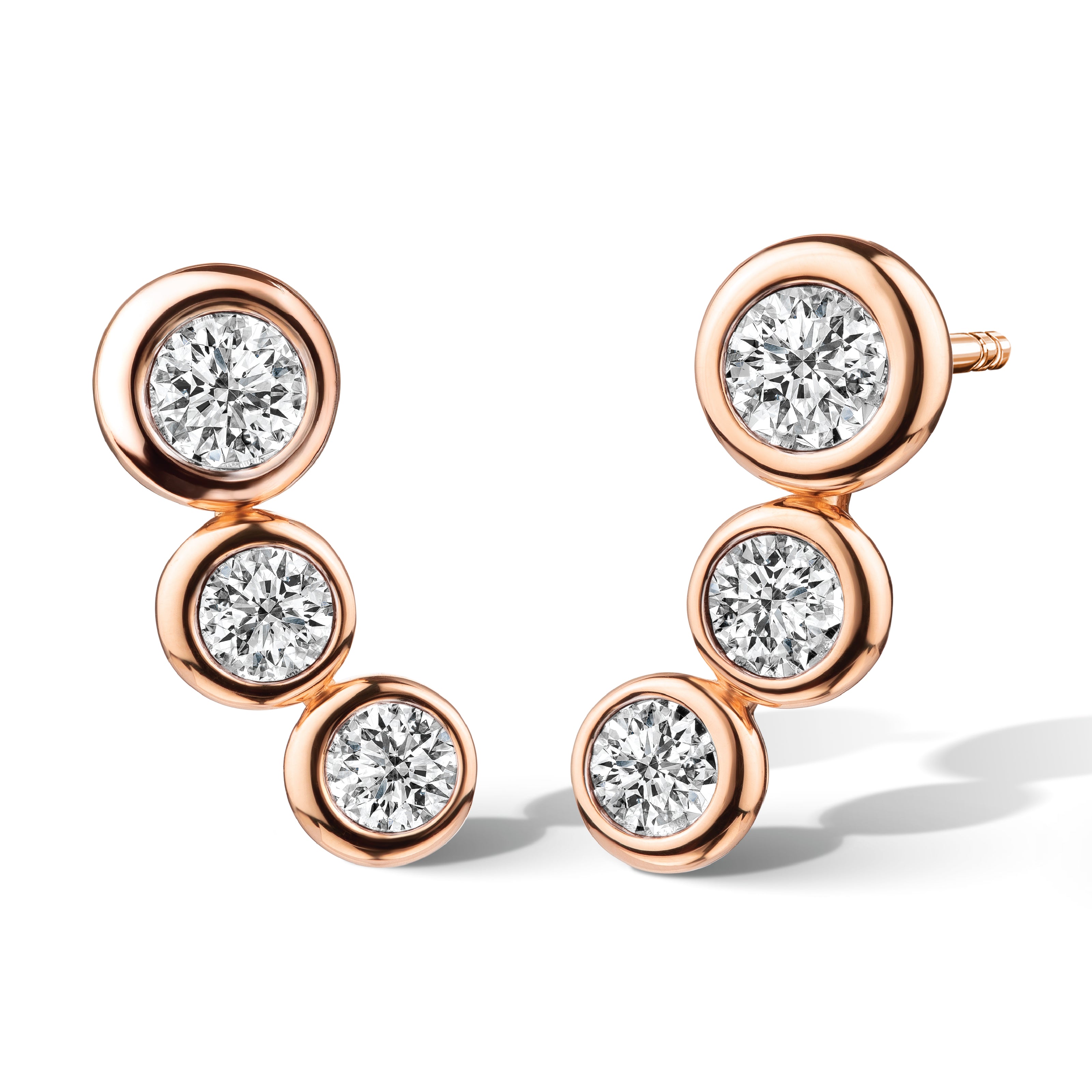 ต่างหูเพชร TRIPLE DROP OF ETERNITY STUD EARRINGS