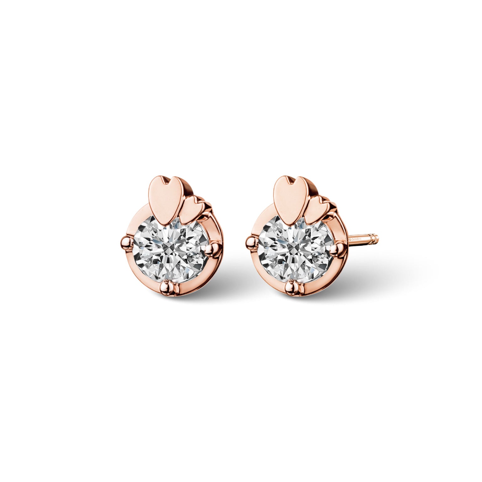 ต่างหูเพชร Beloved Brilliance: The Heart Emblem Ring