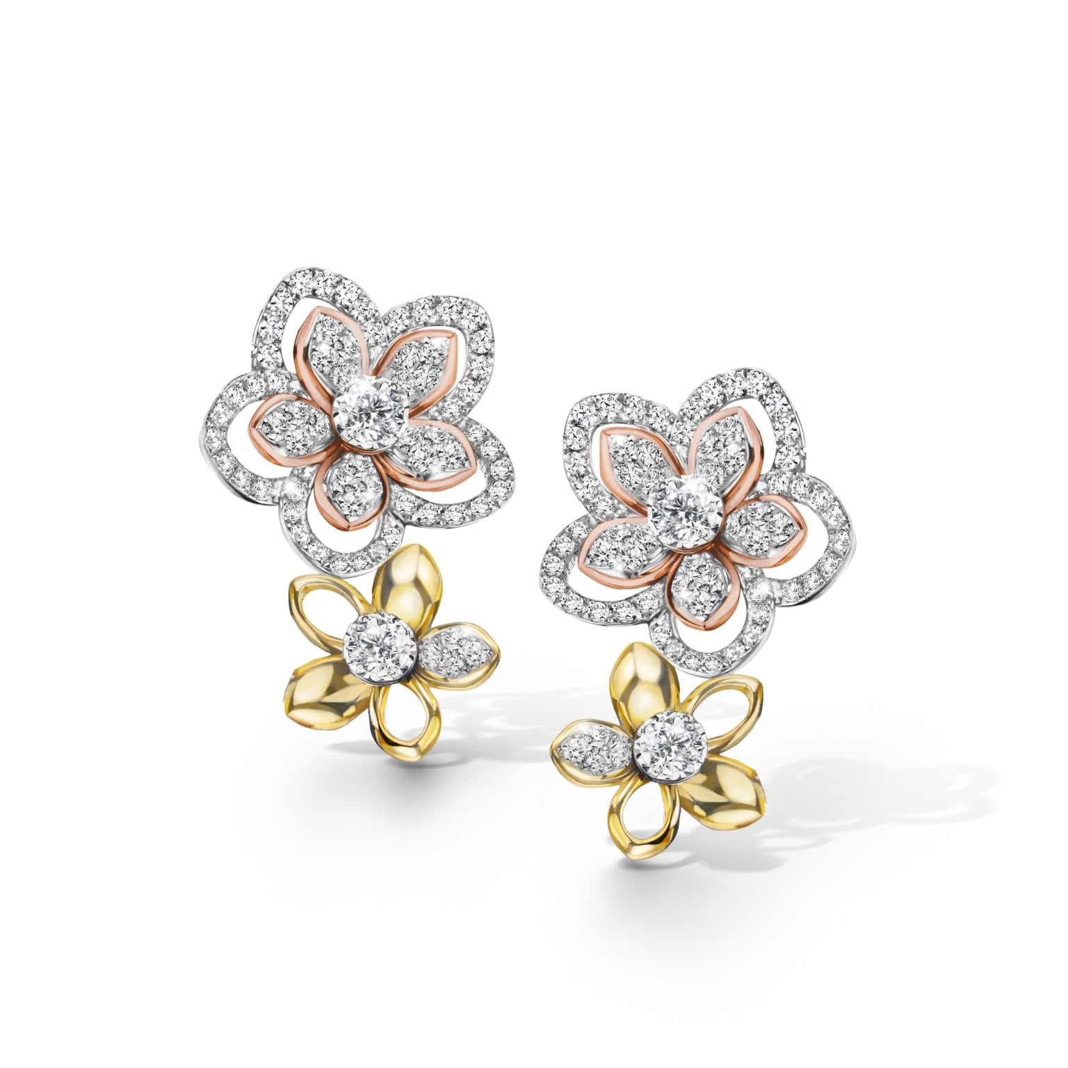 ต่างหูเพชร Everbloom Blossom Earrings