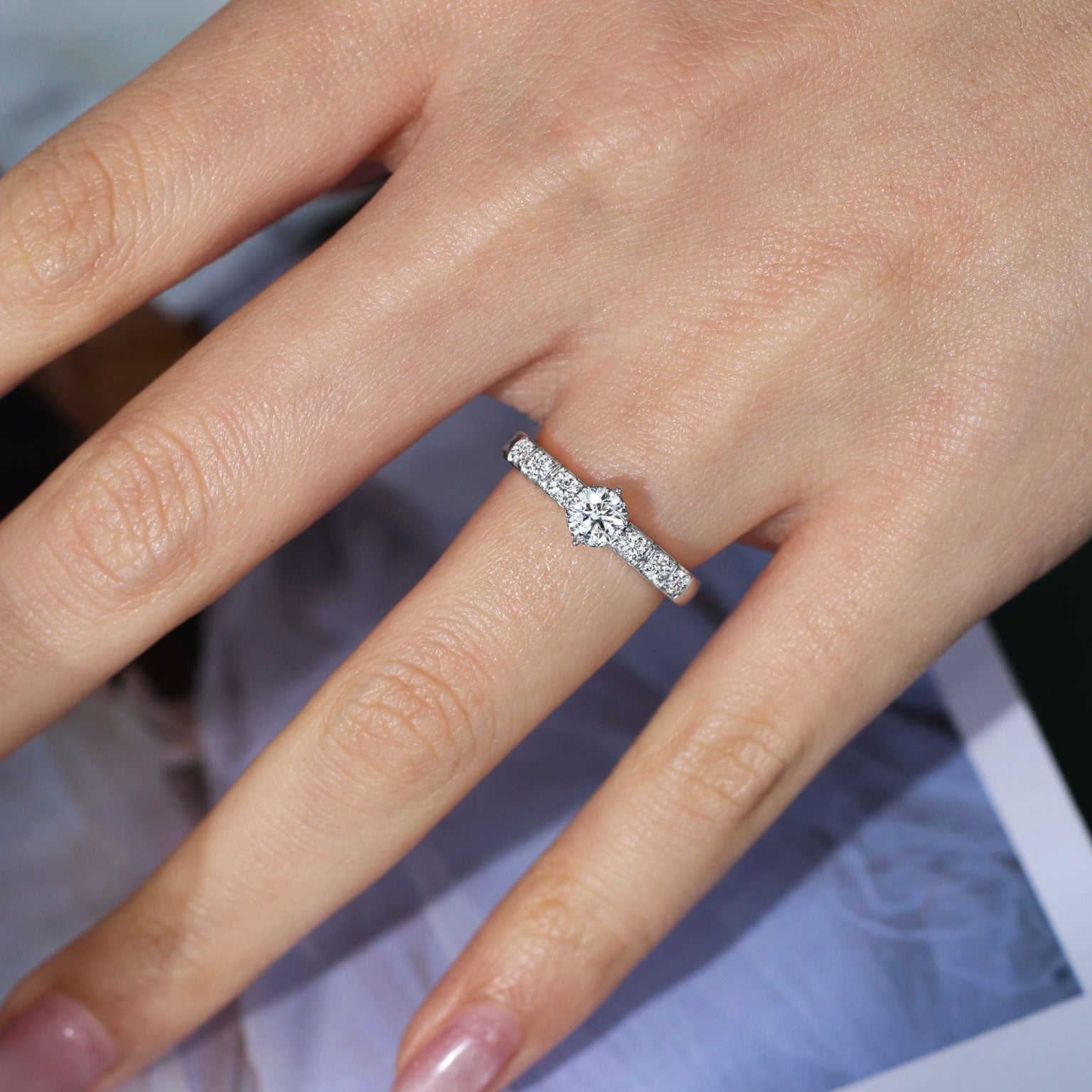 แหวนเพชร First Light’s Promise Ring (Certificate: GIA)