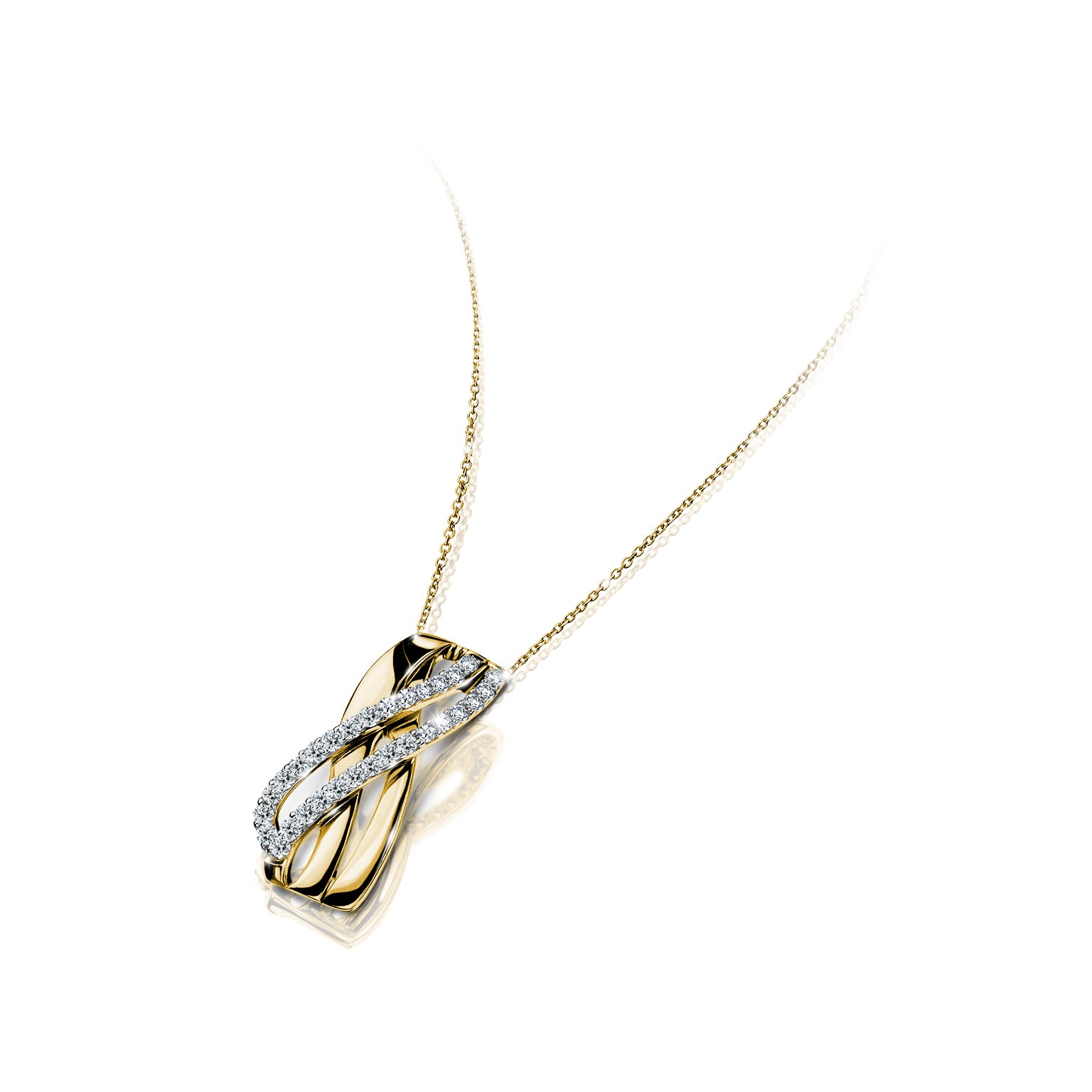 จี้เพชร Fundamental Curve Pendant