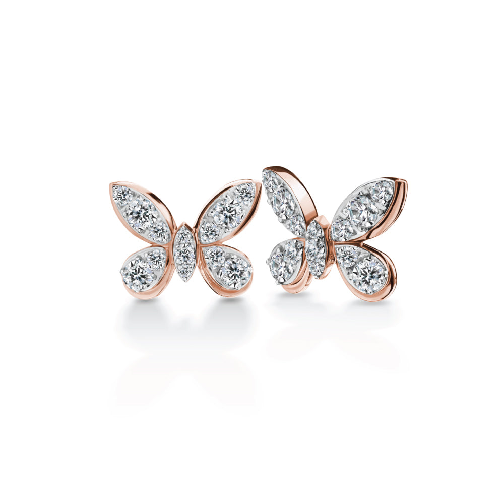 ต่างหูเพชร Gentle Butterfly Earrings