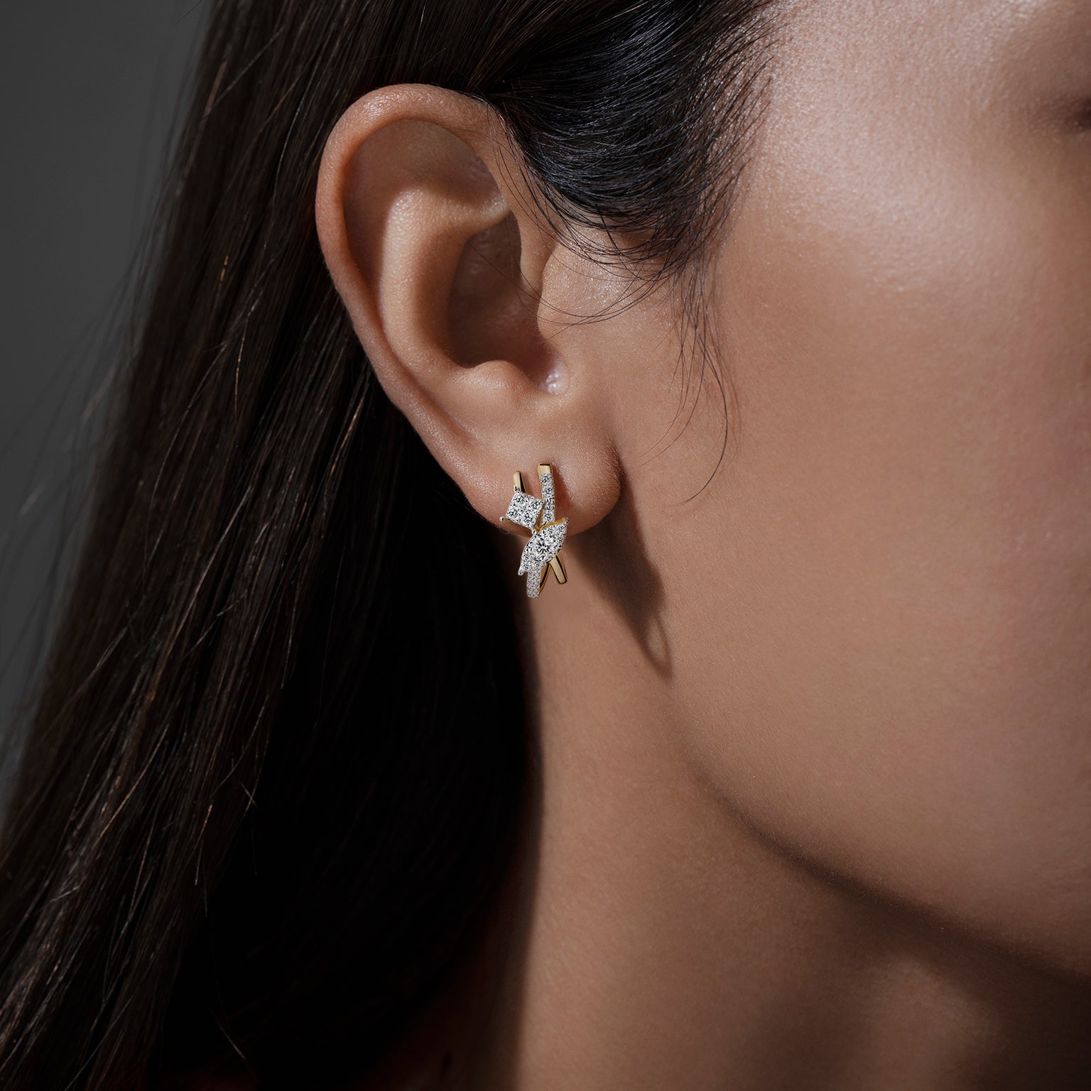 GENTLE SPROUT EARRINGS diamond earrings