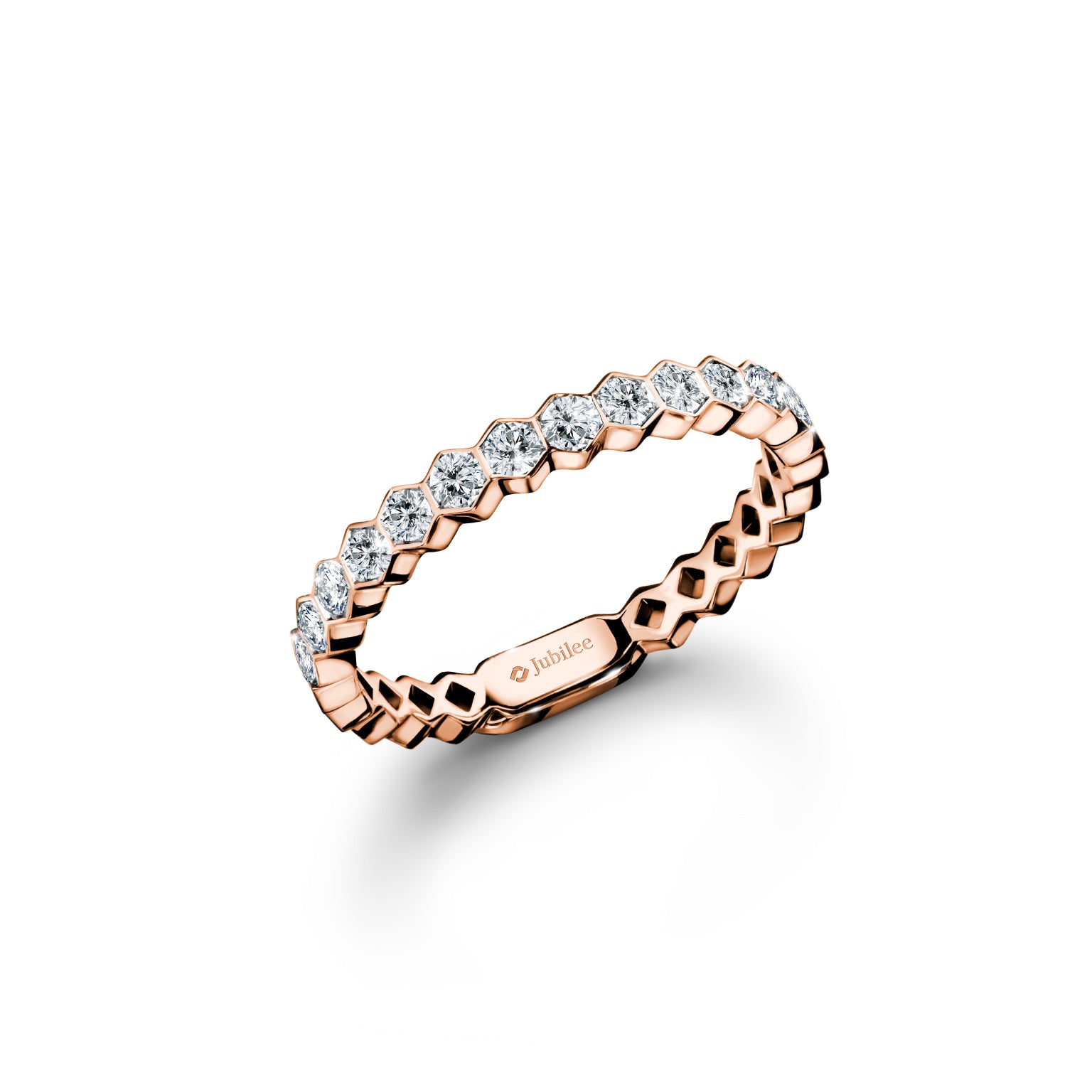 แหวนเพชร Hexagon Harmonious Band Ring