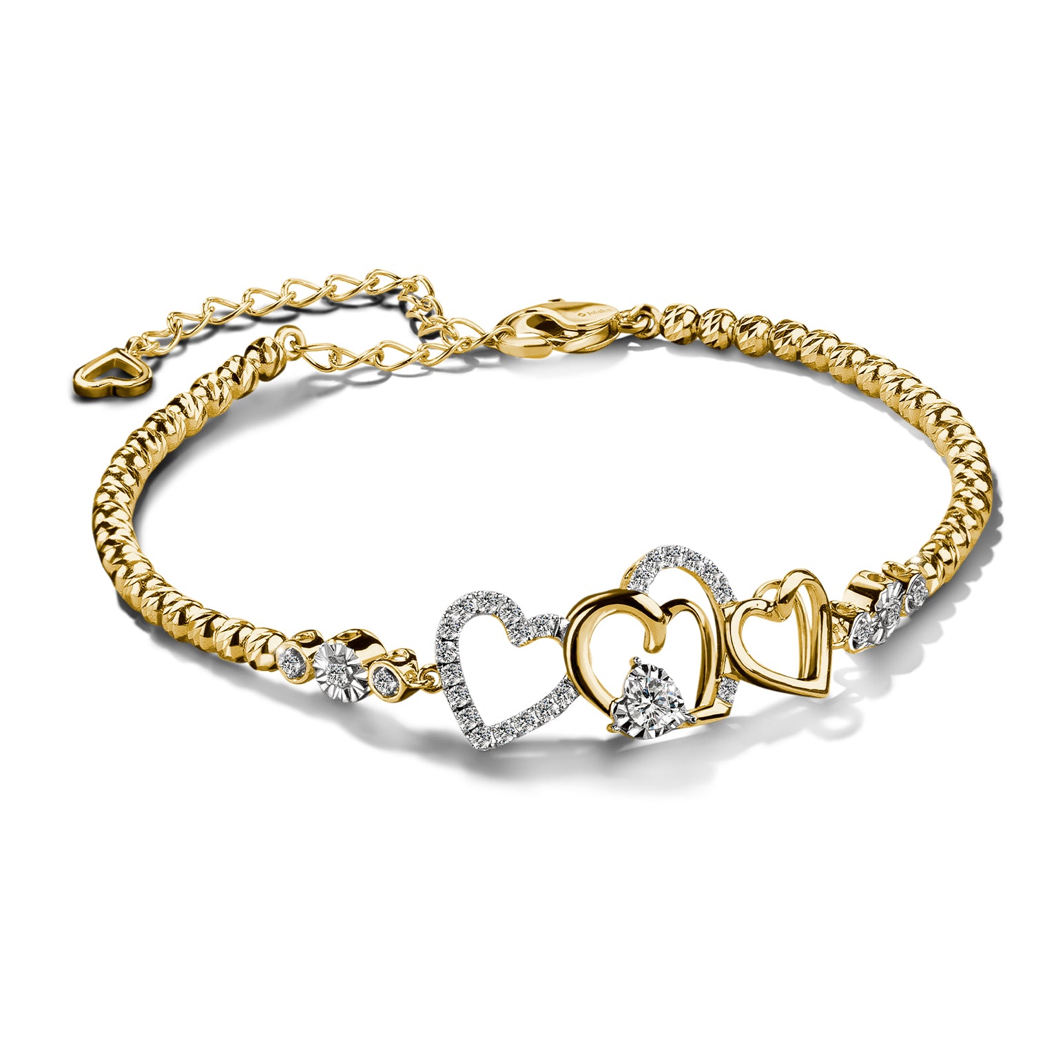 สร้อยข้อมือเพชร Jubilee Heart Love Locket Bracelet
