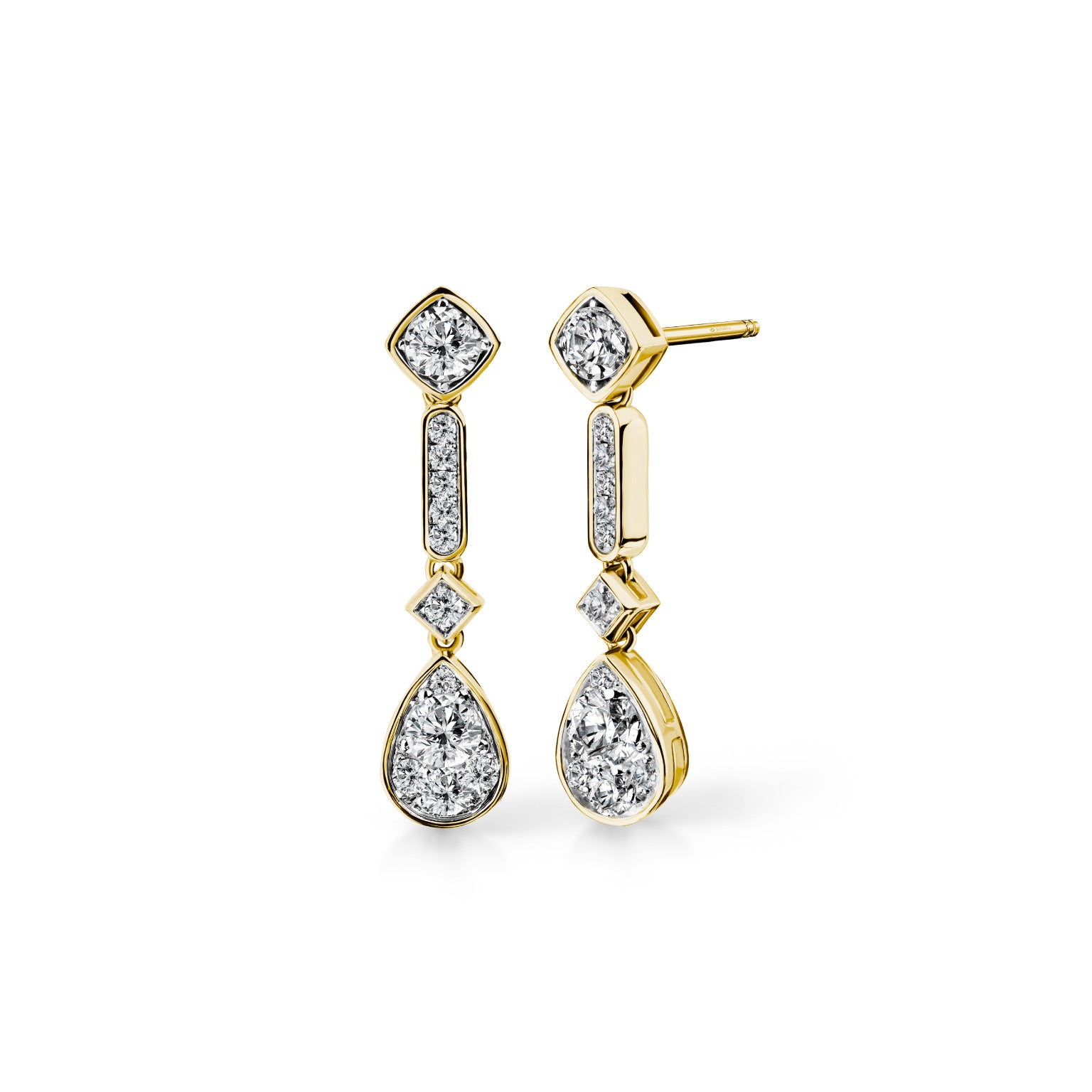Larme d'Amour Carreau Céleste Diamond Earrings