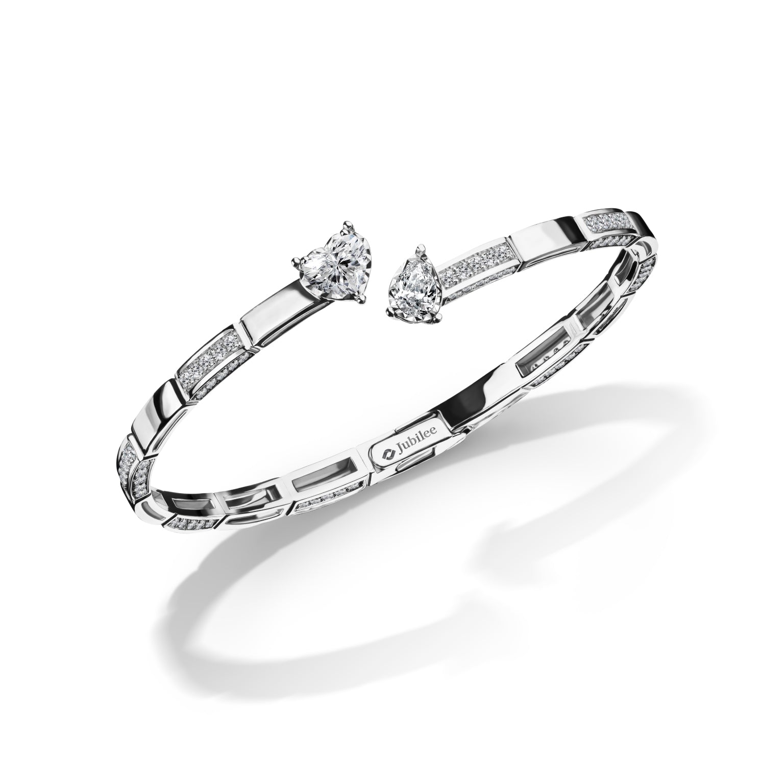 Lumiere Brique Heart and Pear Bangle