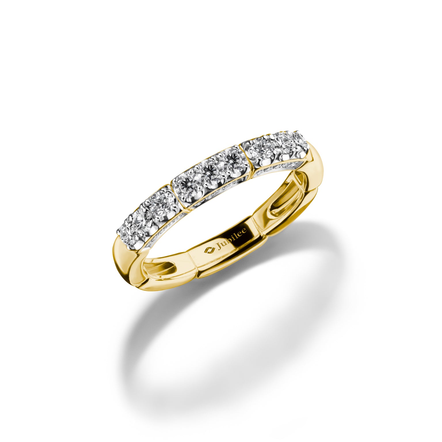Lumiere Brique Hidden Accent Band Diamond Ring