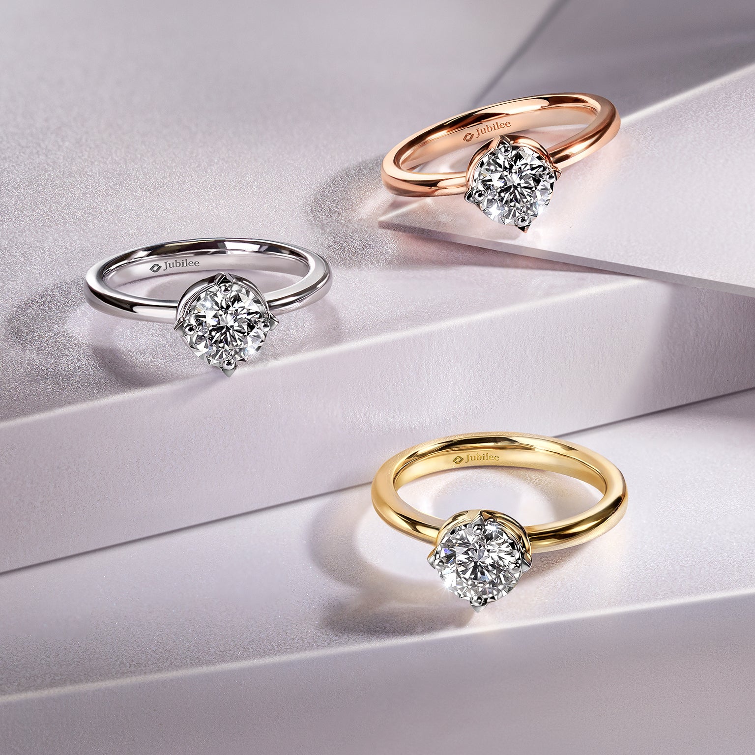 แหวนเพชร Luminous Twilight Solitaire Diamond Ring (Certificate: GIA)