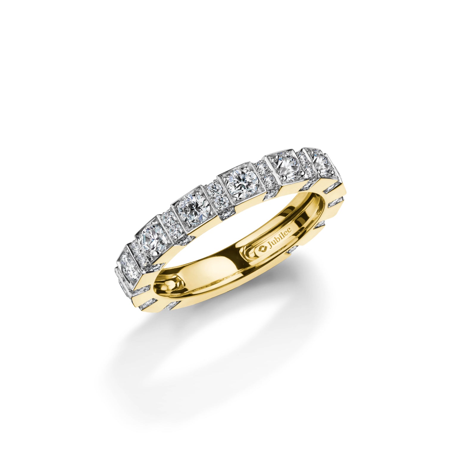 แหวนเพชร Modern Elegant Diamond Line Ring