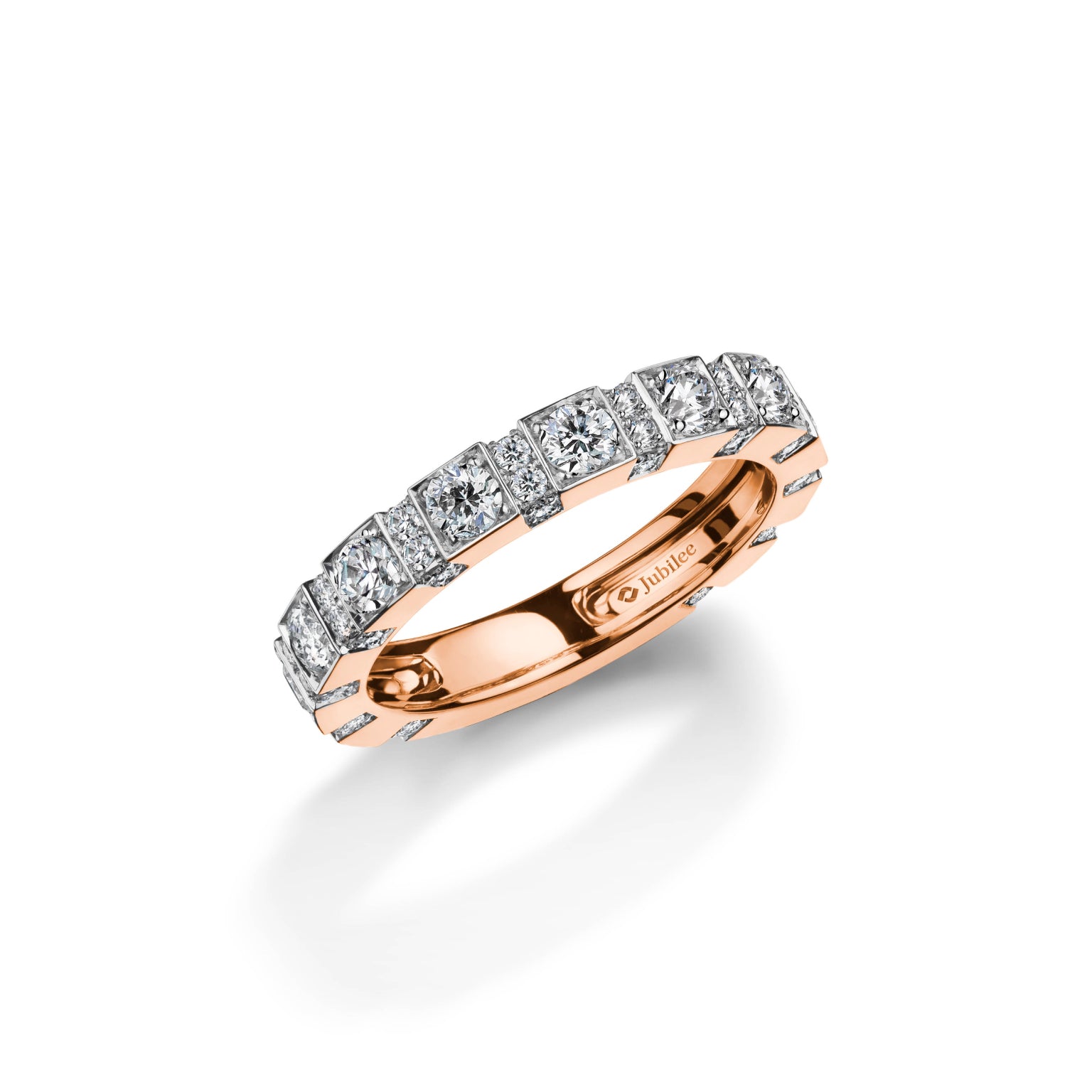 แหวนเพชร Modern Elegant Diamond Line Ring
