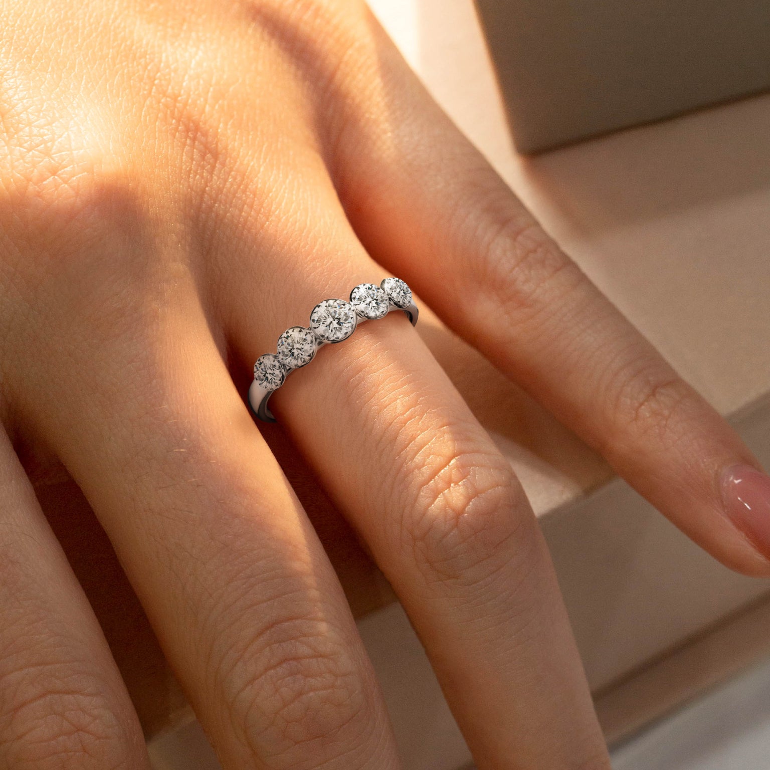 แหวนเพชร New Diamond Line Ring