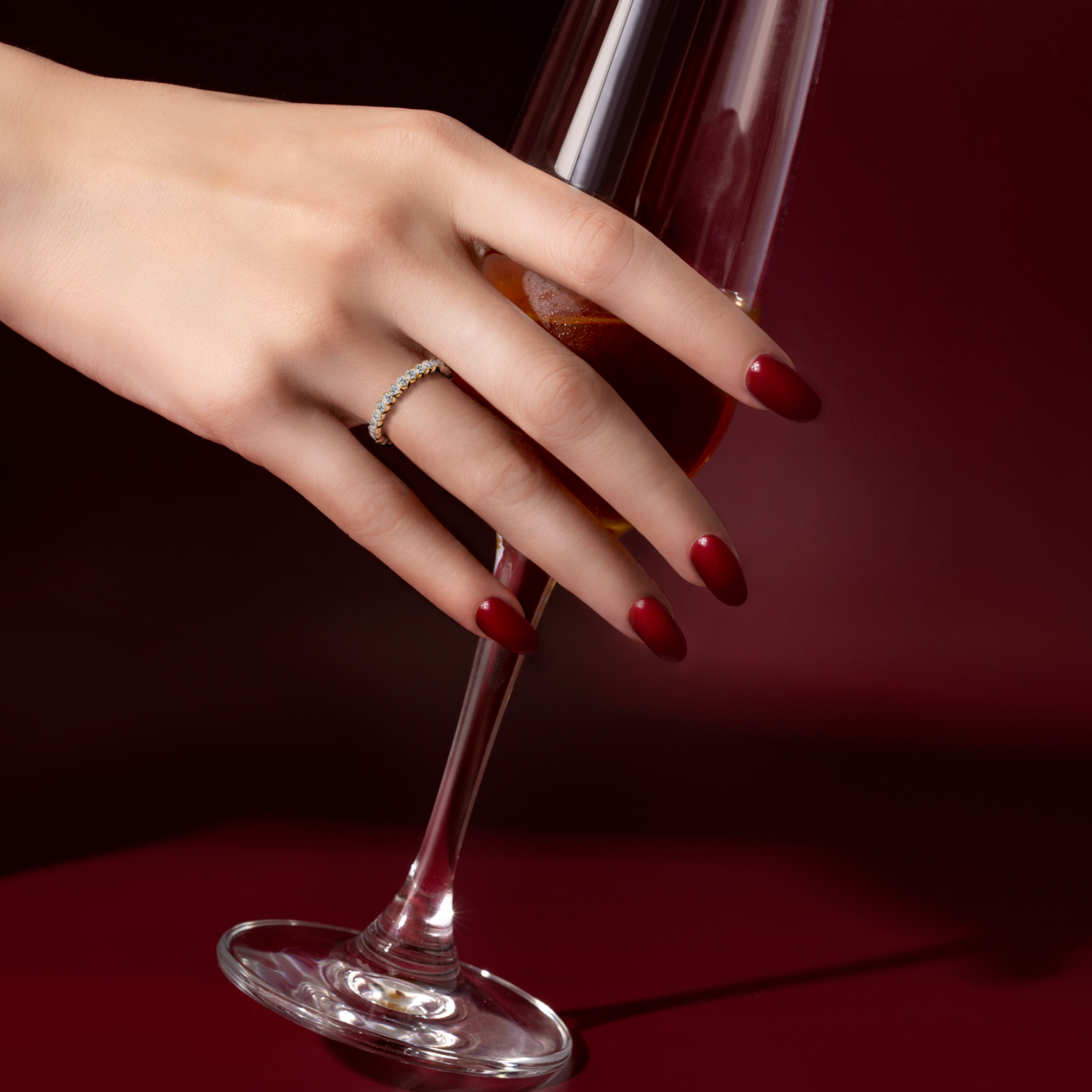 แหวนเพชร Hexagon Harmonious Band Ring