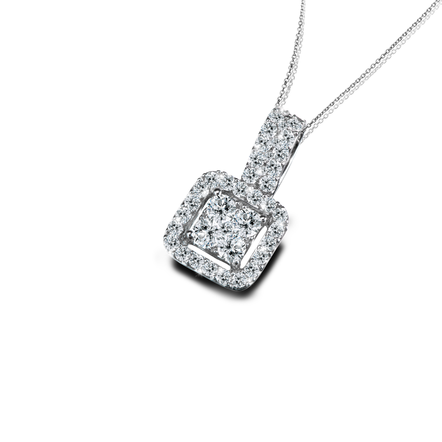 จี้เพชร Framed Princess Pendant