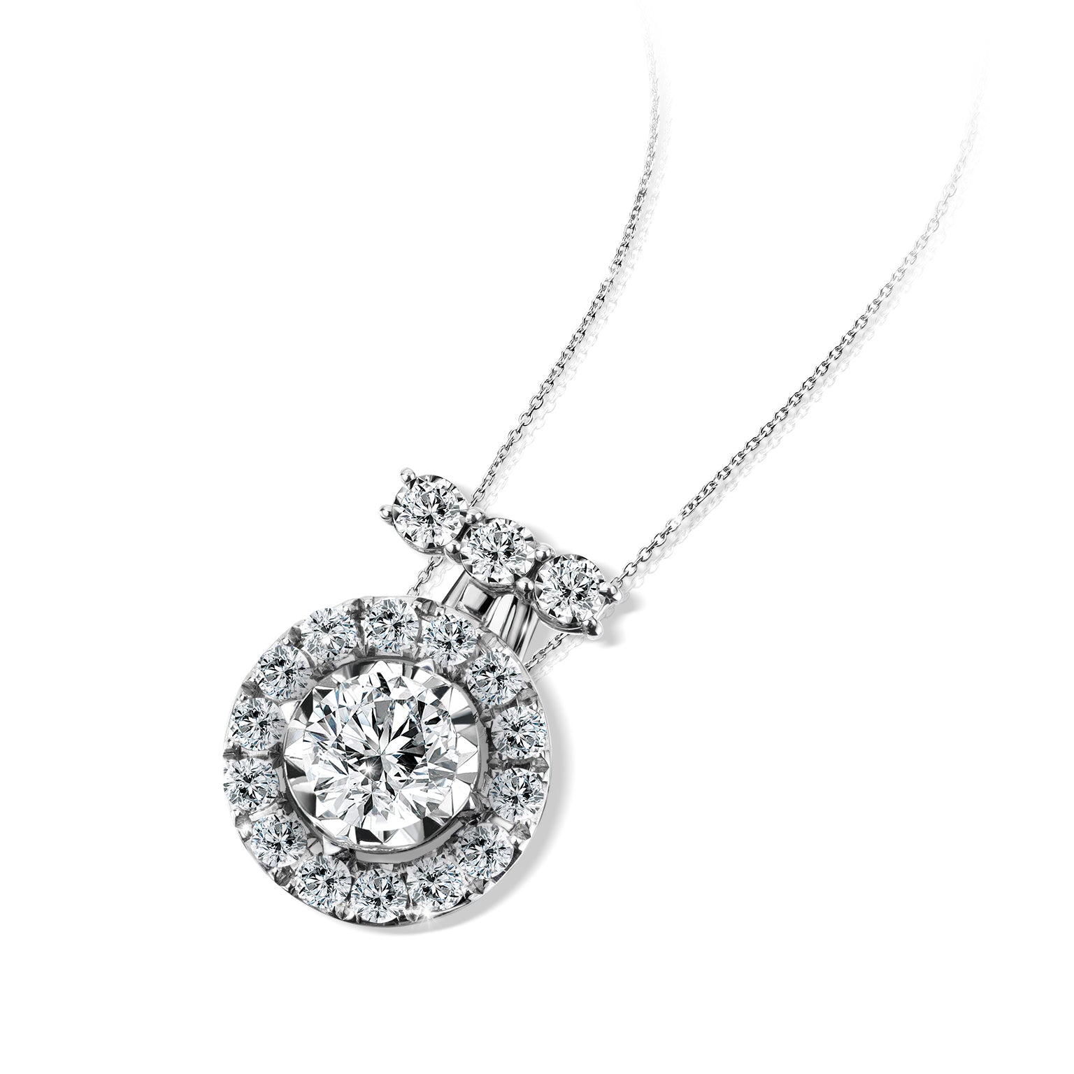 Glorious Halo Pendant (Certificate: GIA)