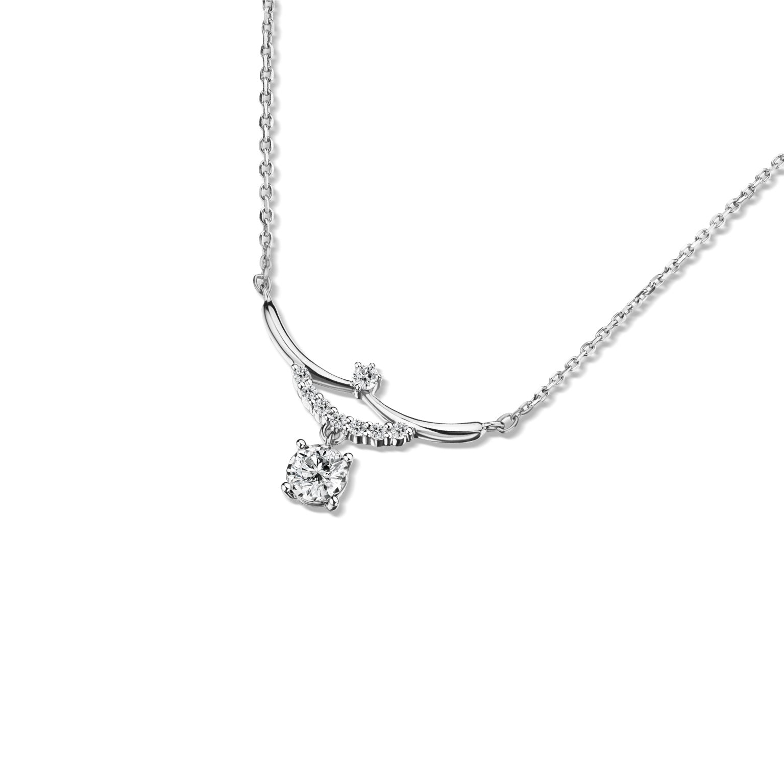 จี้เพชรพร้อมสร้อยคออิตาลี Victorious Bloom Empress Pendant Necklace with Chain