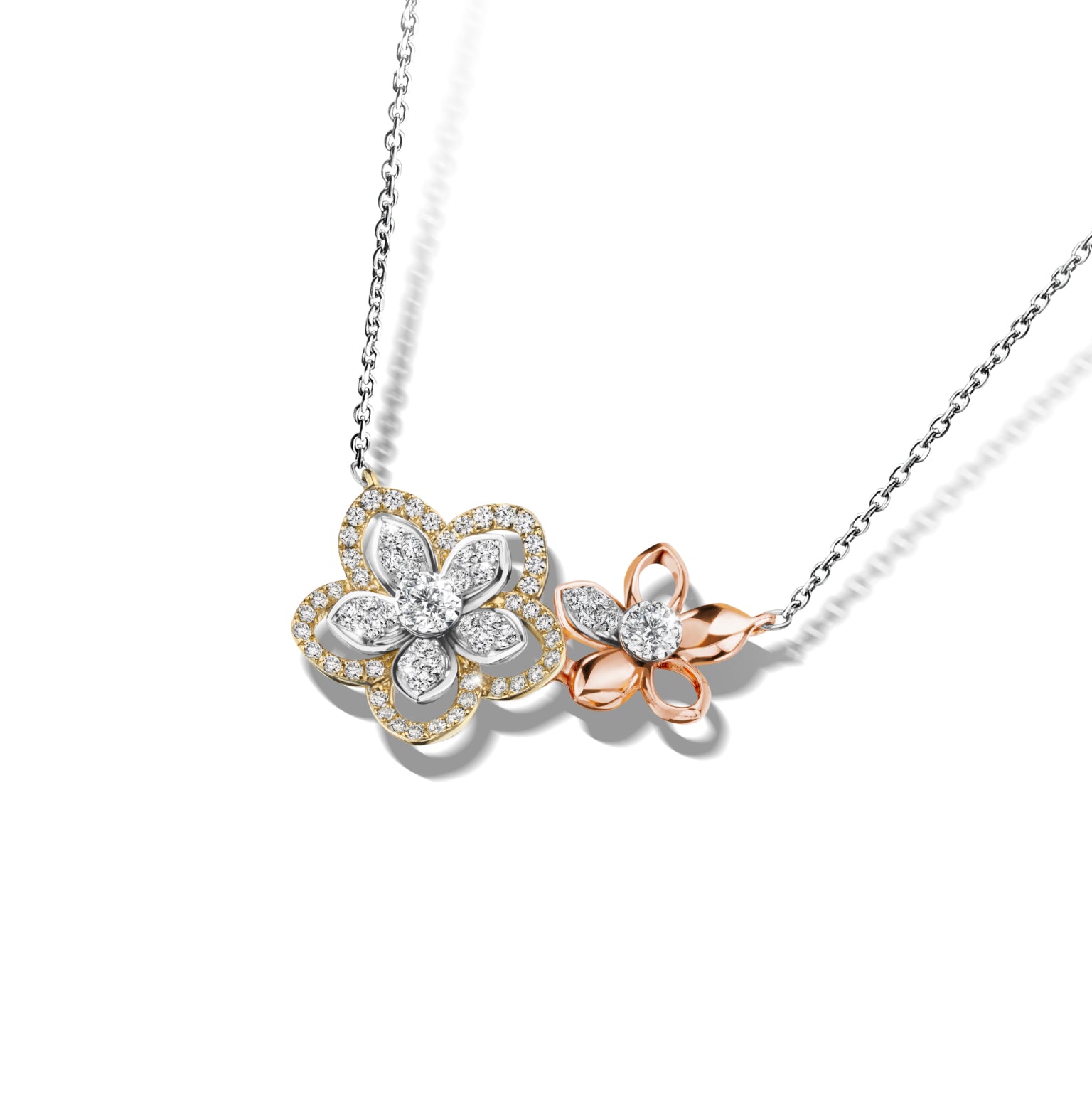 จี้เพชรพร้อมสร้อยคอ Everbloom Embrace Pendant with Chain