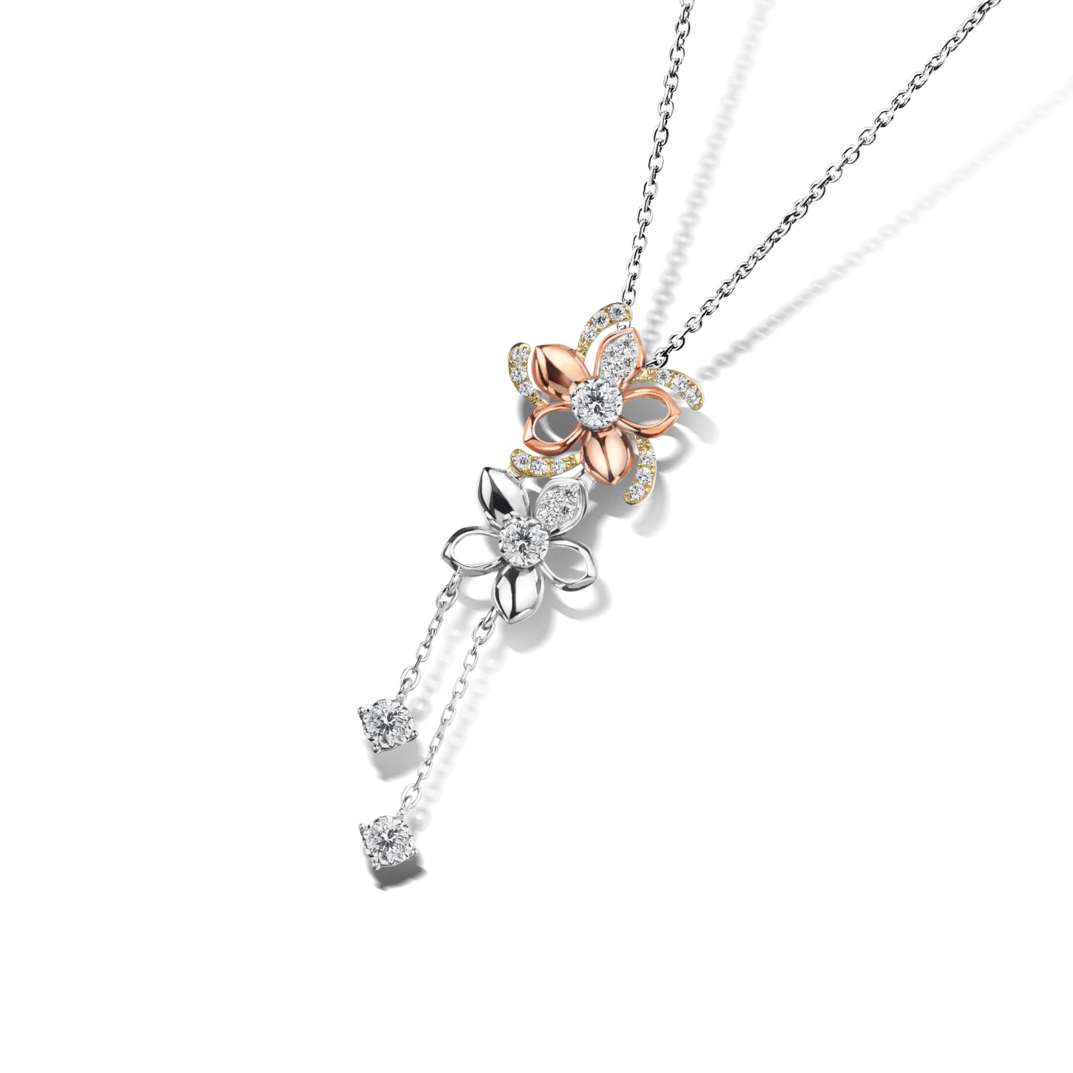 Everbloom Ivy Floral Pendant with Chain