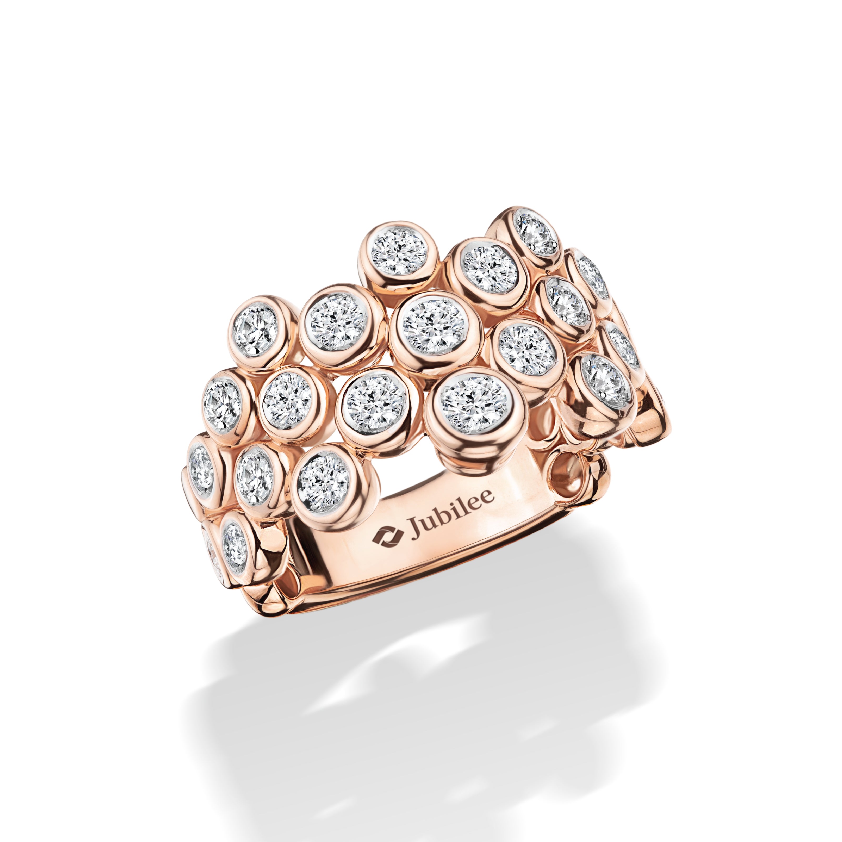 แหวนเพชร INTERWOVEN ETERNITY DROP RING