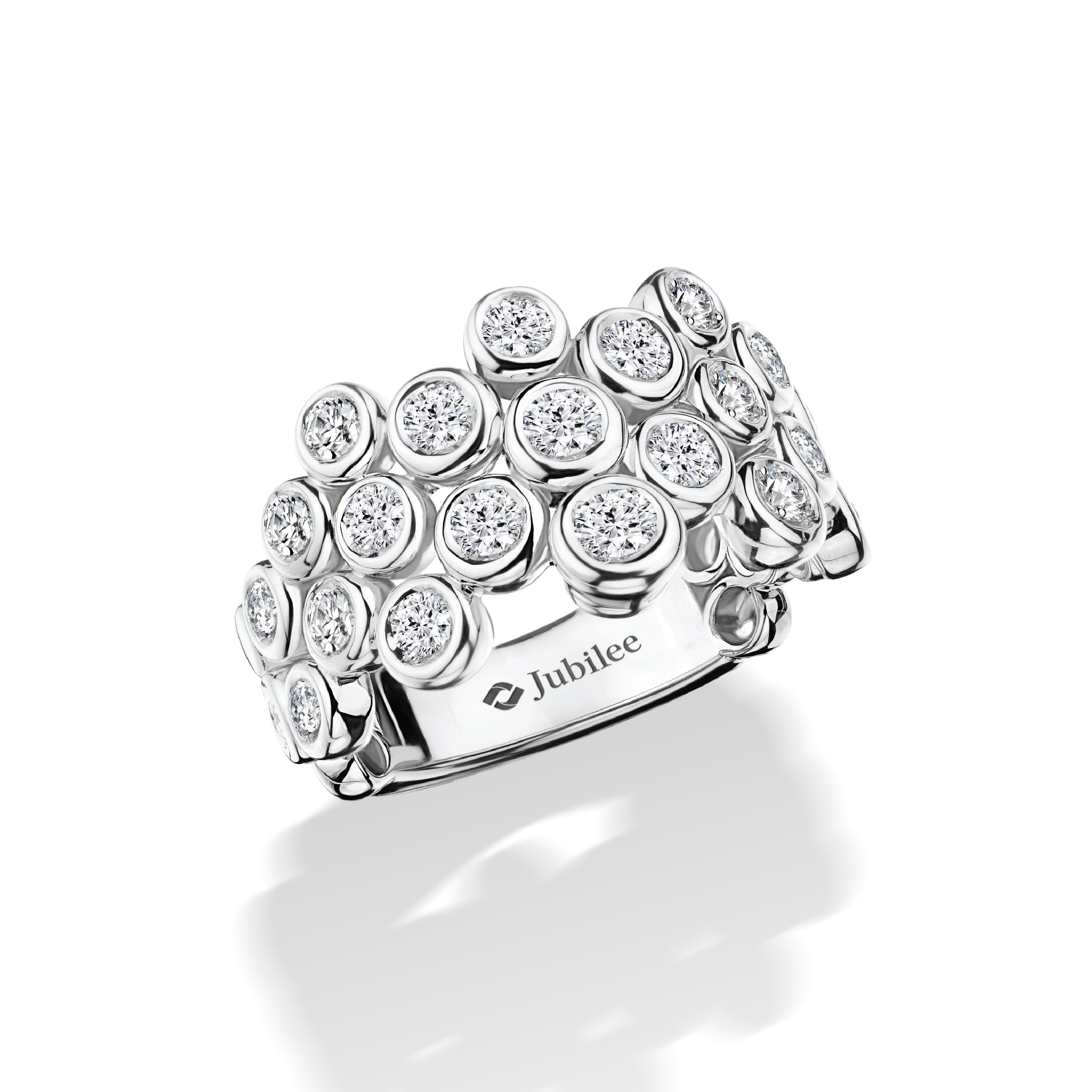 แหวนเพชร INTERWOVEN ETERNITY DROP RING