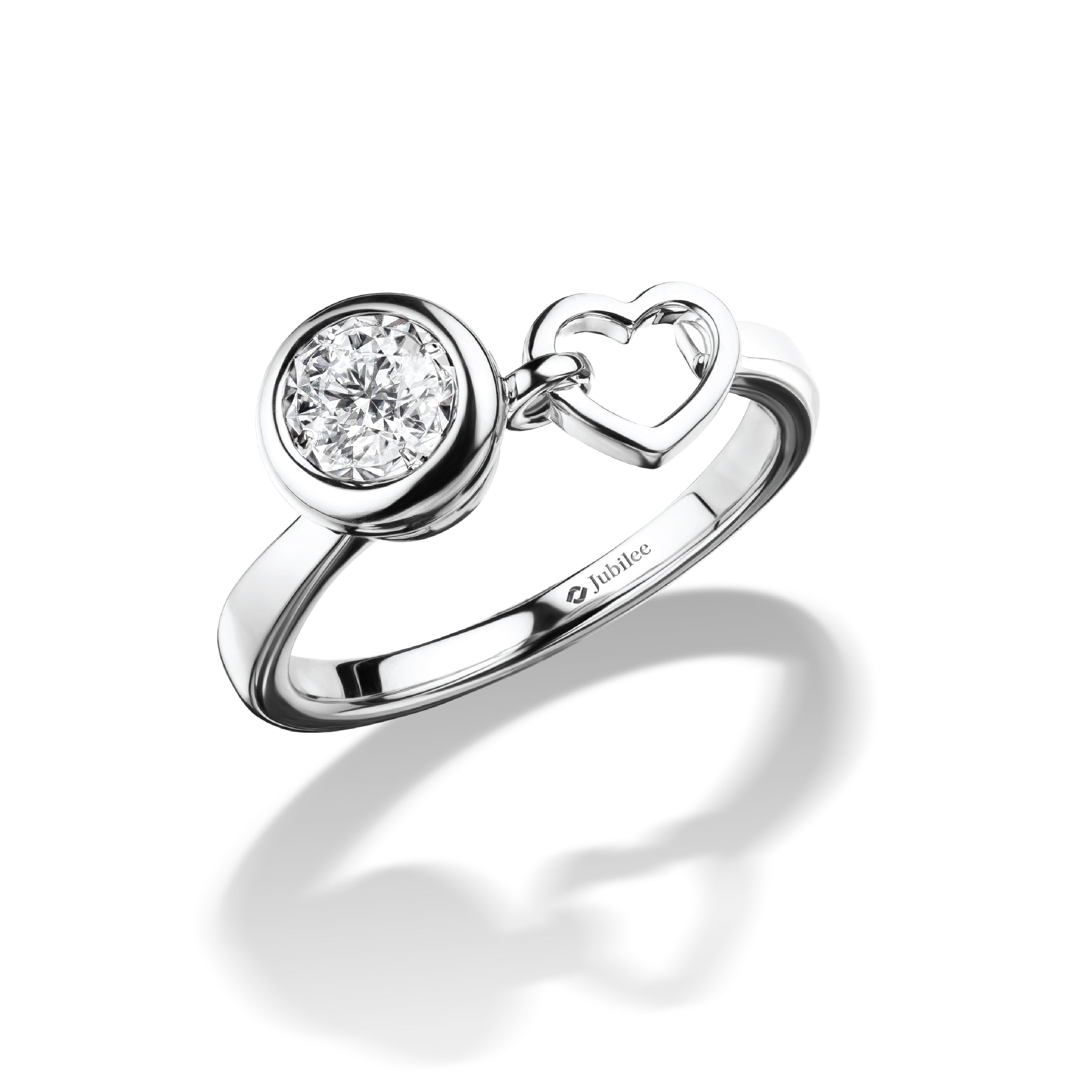 HEART OF ETERNITY DROP RING