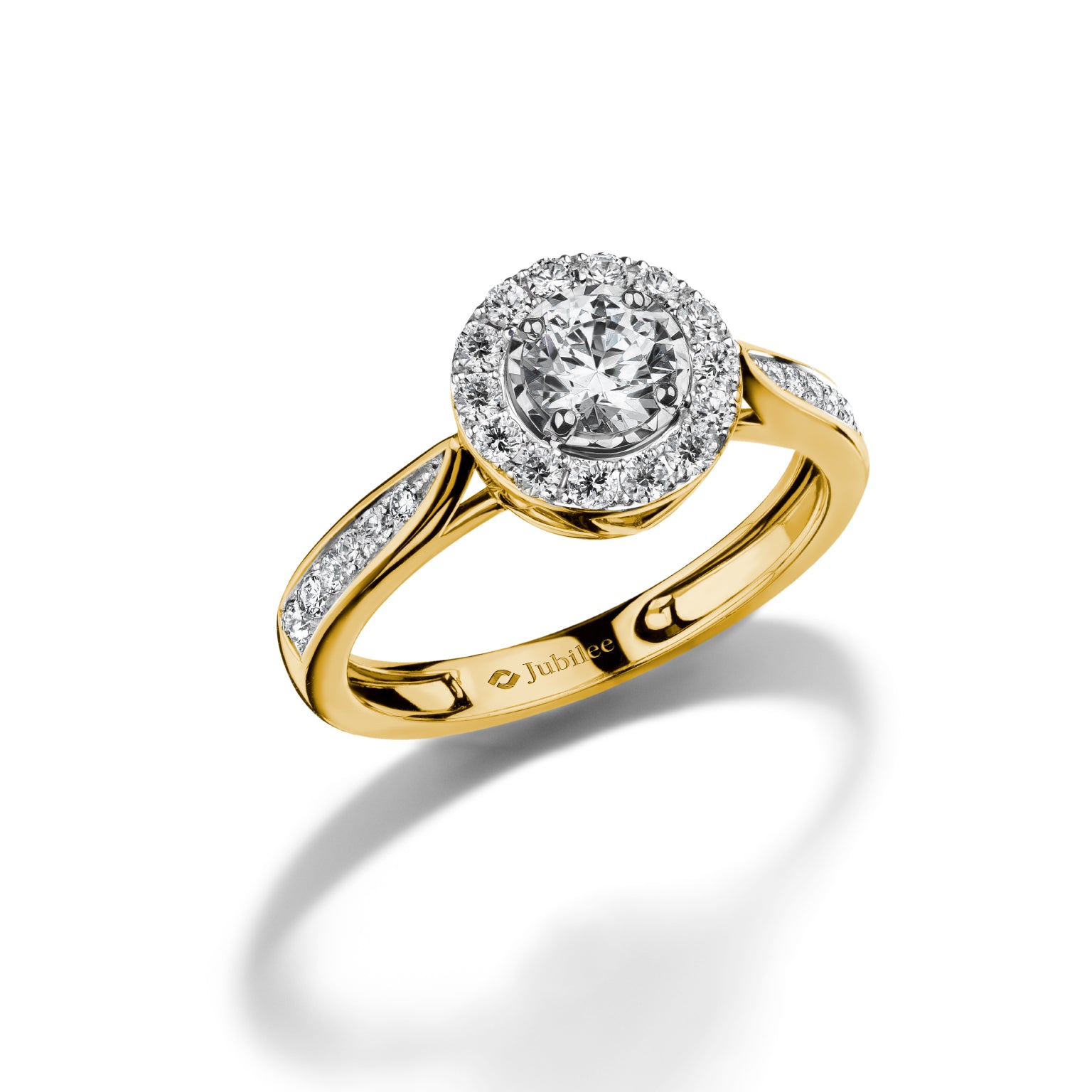 แหวนเพชร Shimmering Grace Halo Ring