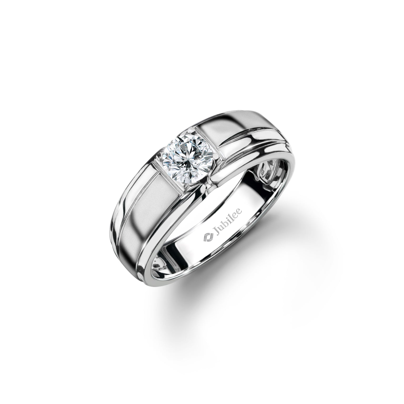 แหวนเพชร Smart Curve Satin Excellence Ring (Certificate: GIA)