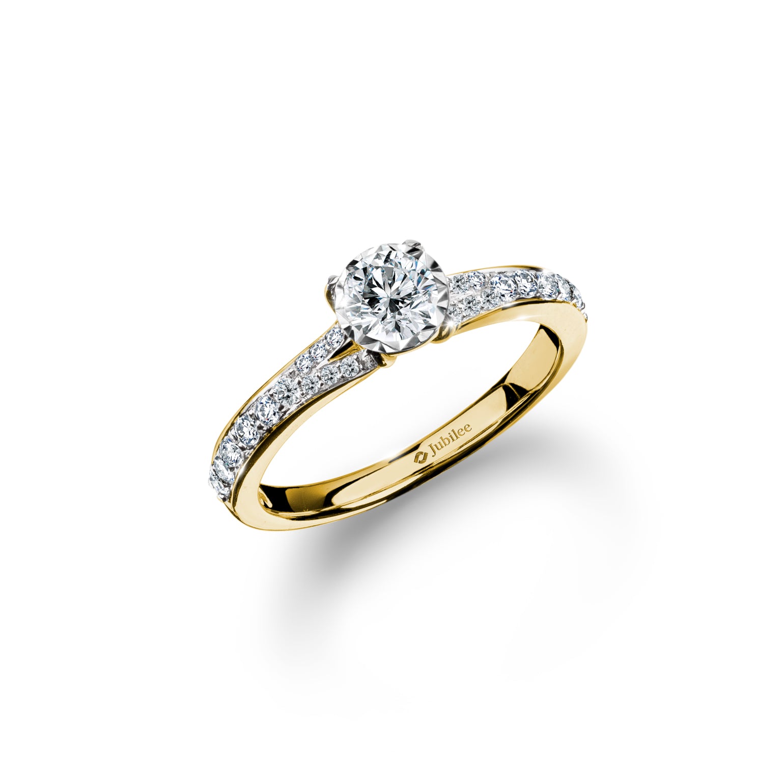 แหวนเพชร Solitaire Stylish Excellence Ring (Certificate: GIA)