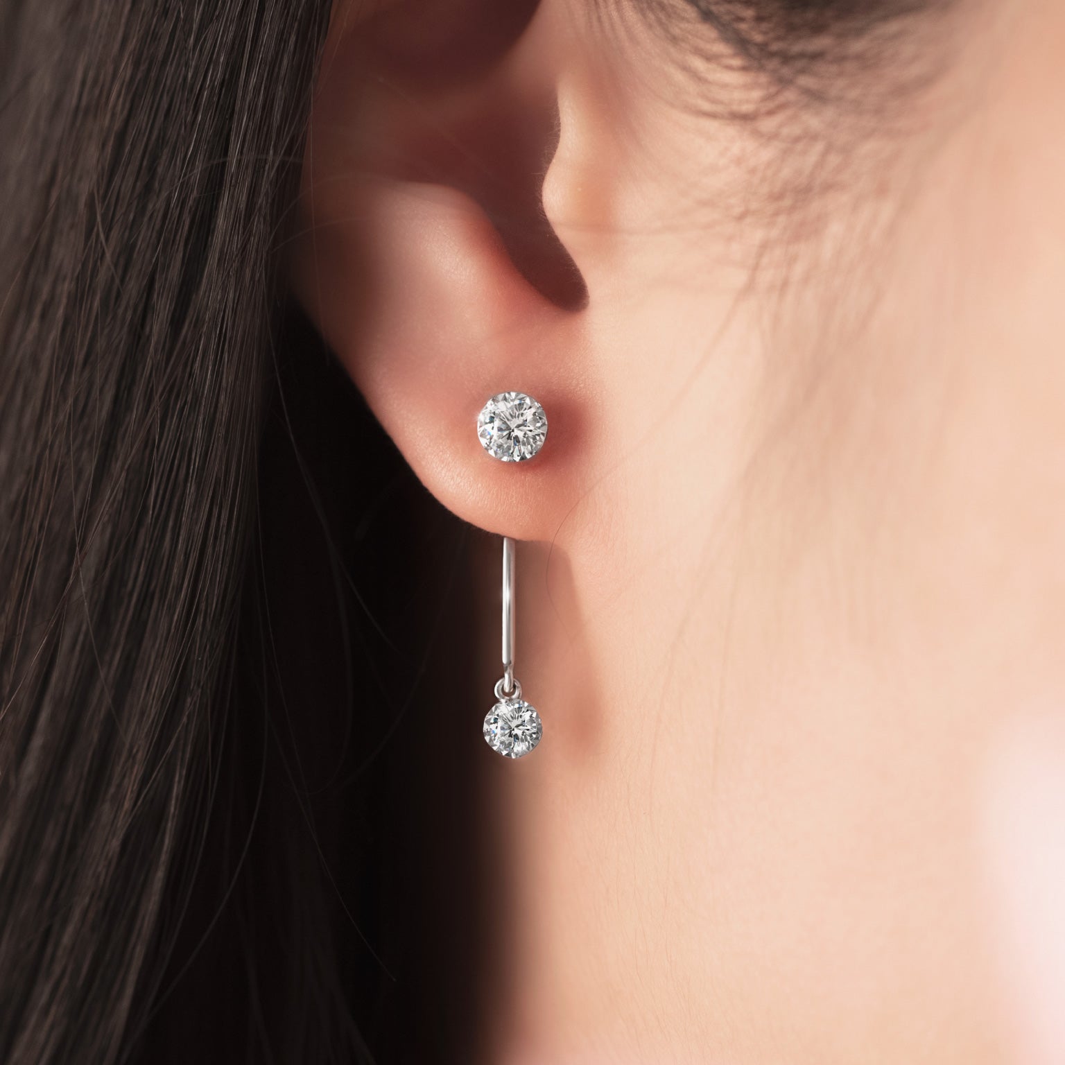 ต่างหูเพชร Sparkle Dangle Earrings