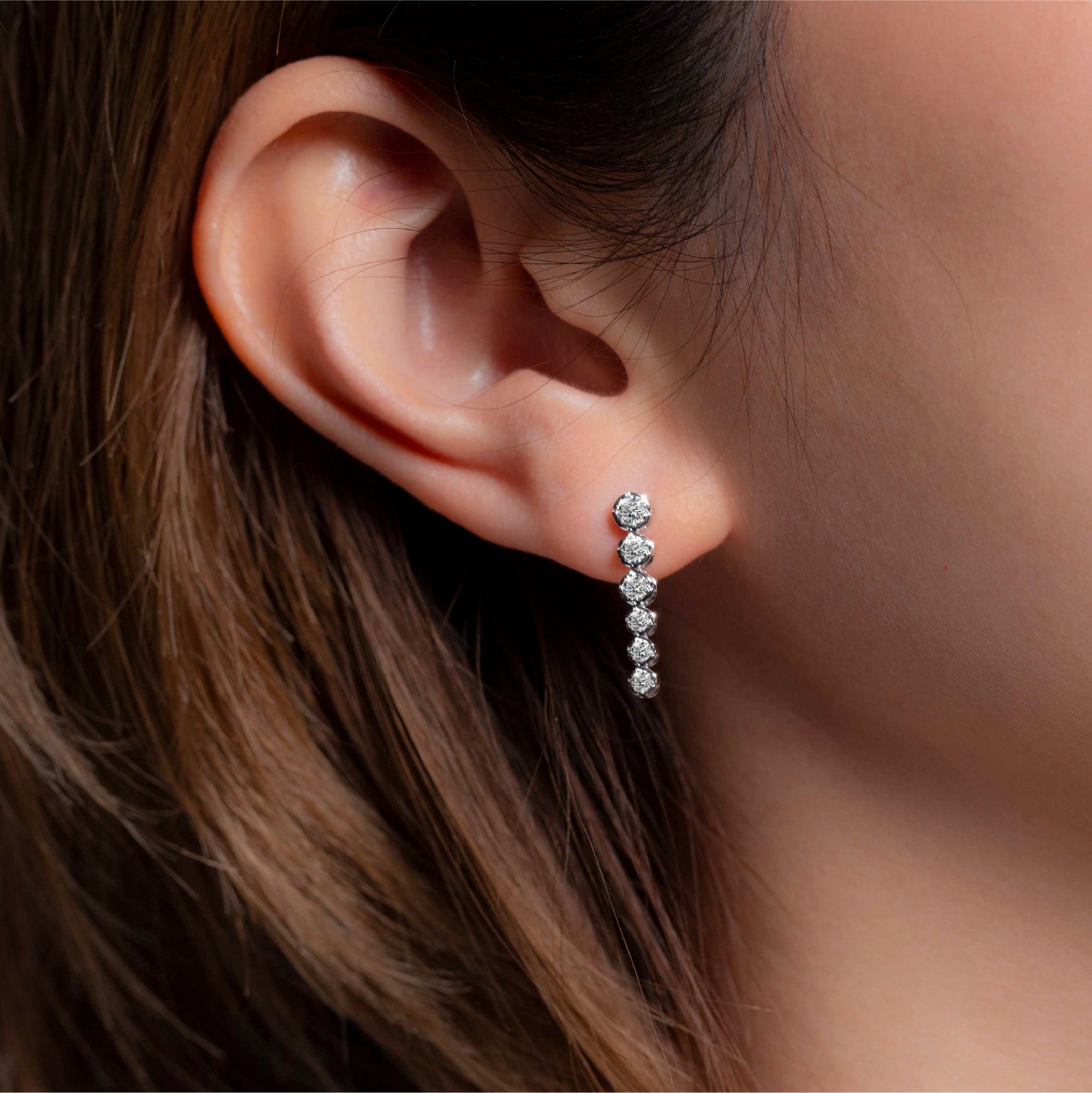 ต่างหูเพชร The Midnight Frost Earrings