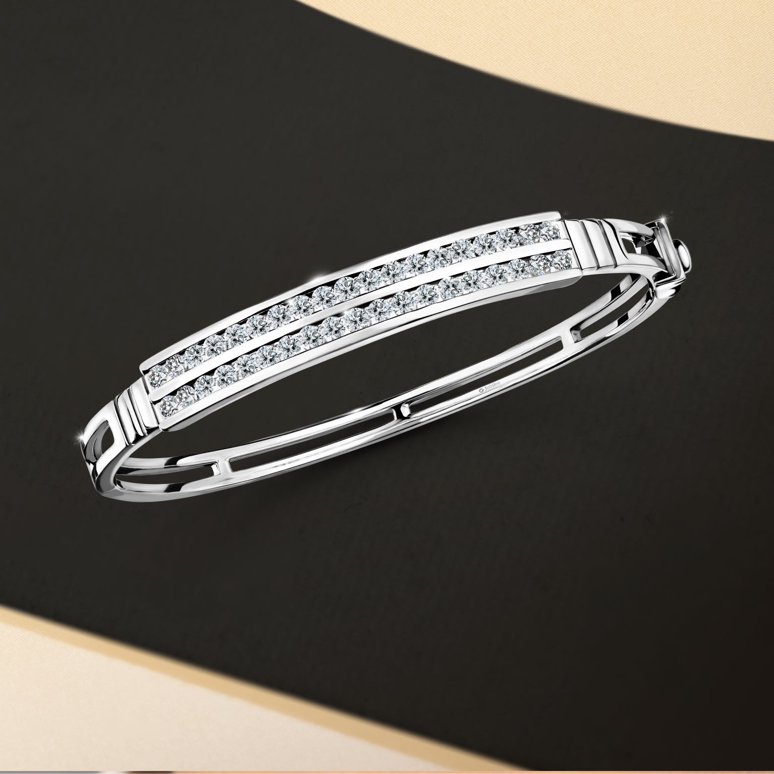 กำไลข้อมือเพชร The Sparkle Diamond Line Bangle