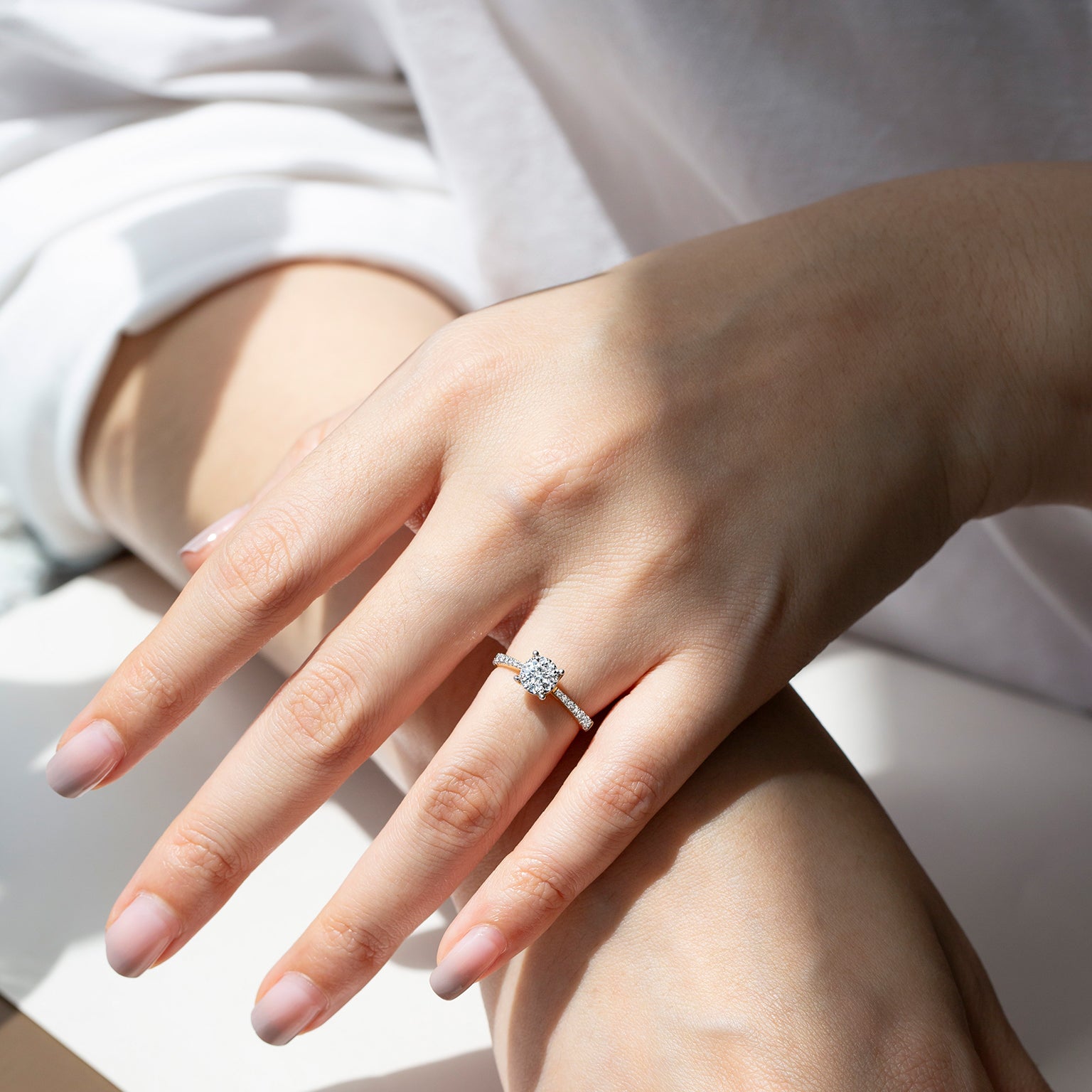 แหวนเพชร The Starlight Solitaire Diamond Ring