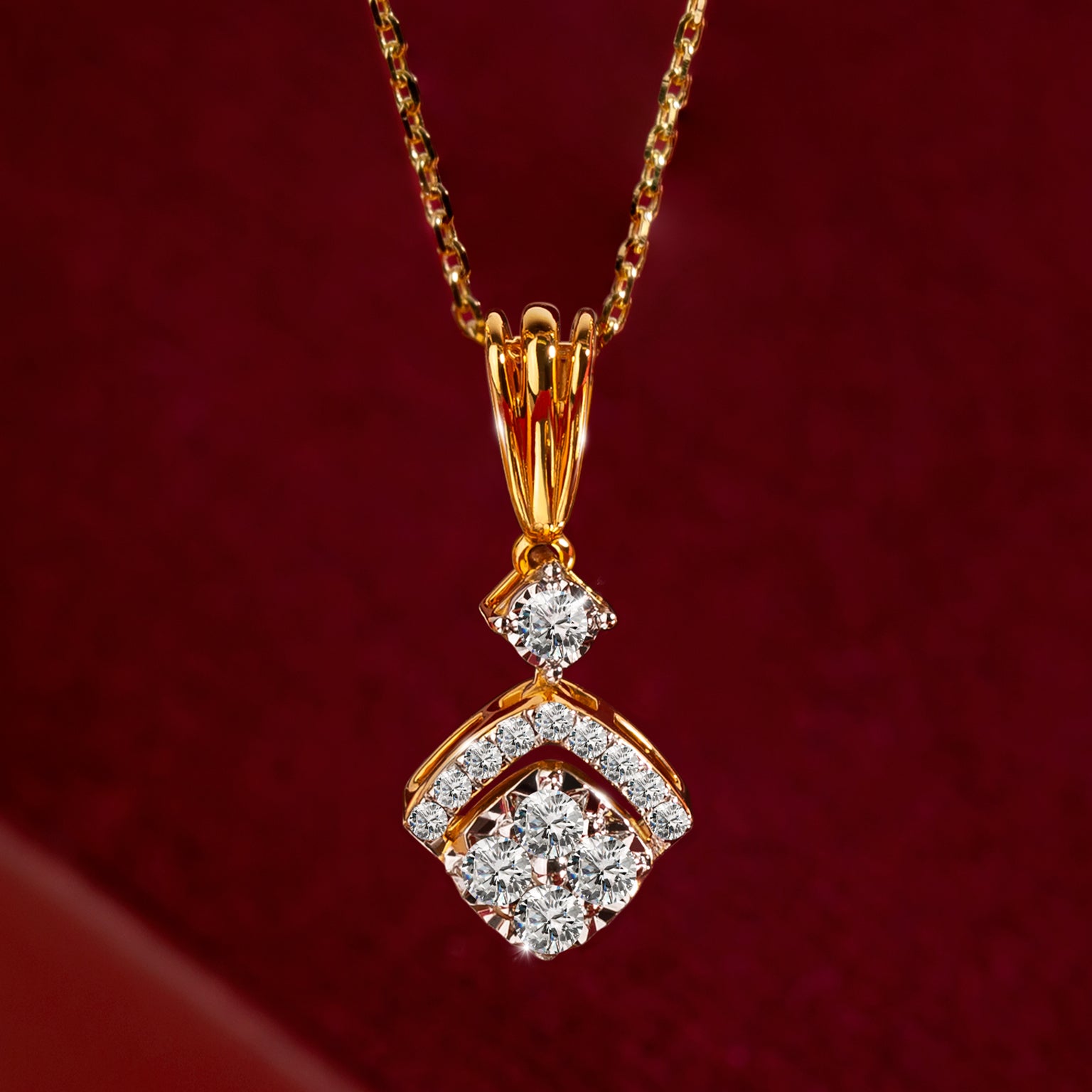 จี้เพชร The Trapezium Pendant