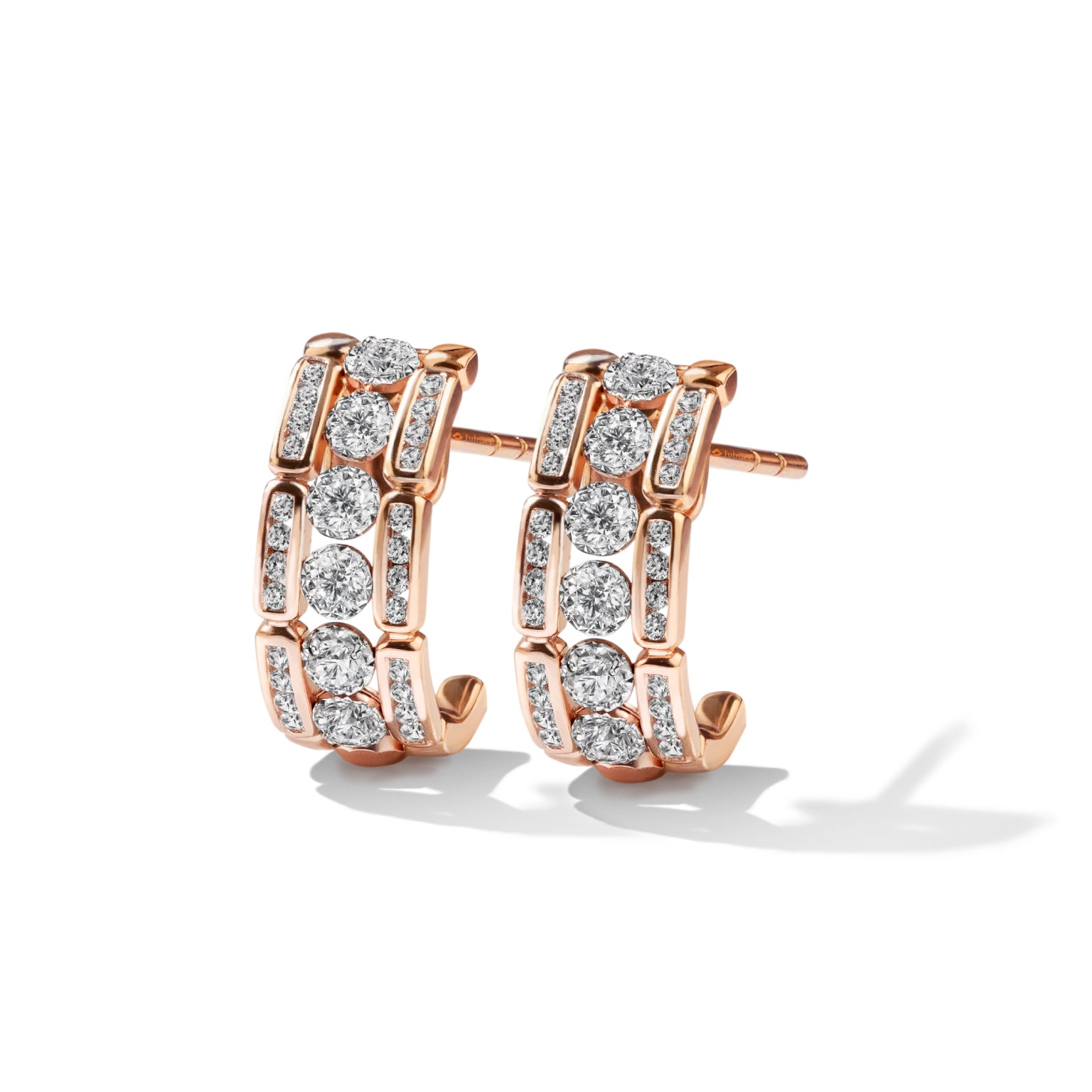 Treillage Glam Baroque Diamond Earrings
