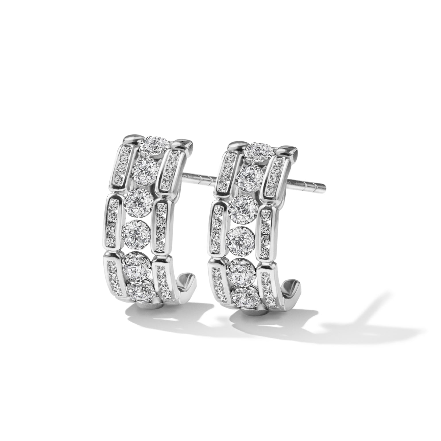 Treillage Glam Baroque Diamond Earrings