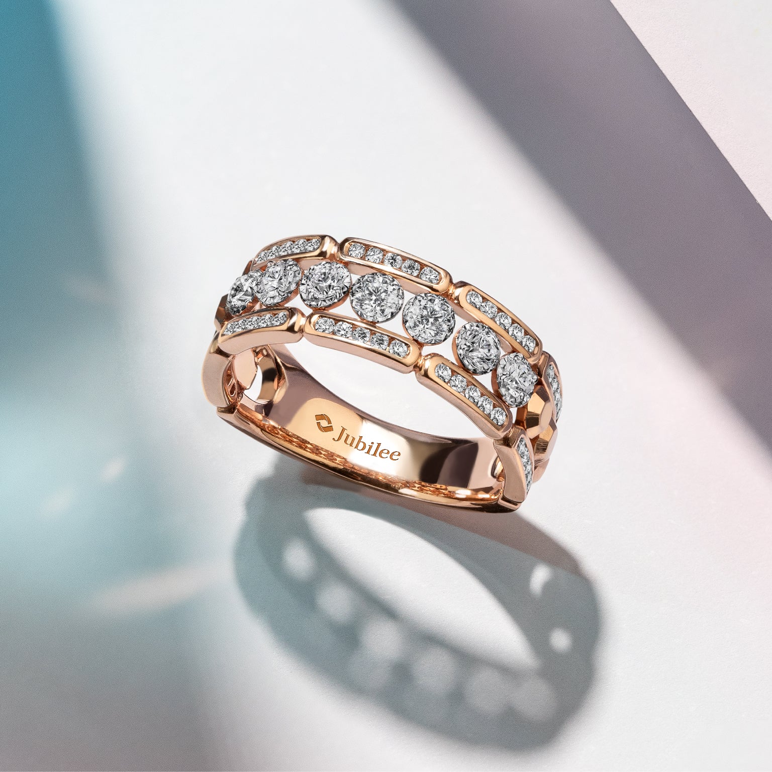Treillage Glam Baroque Diamond Ring