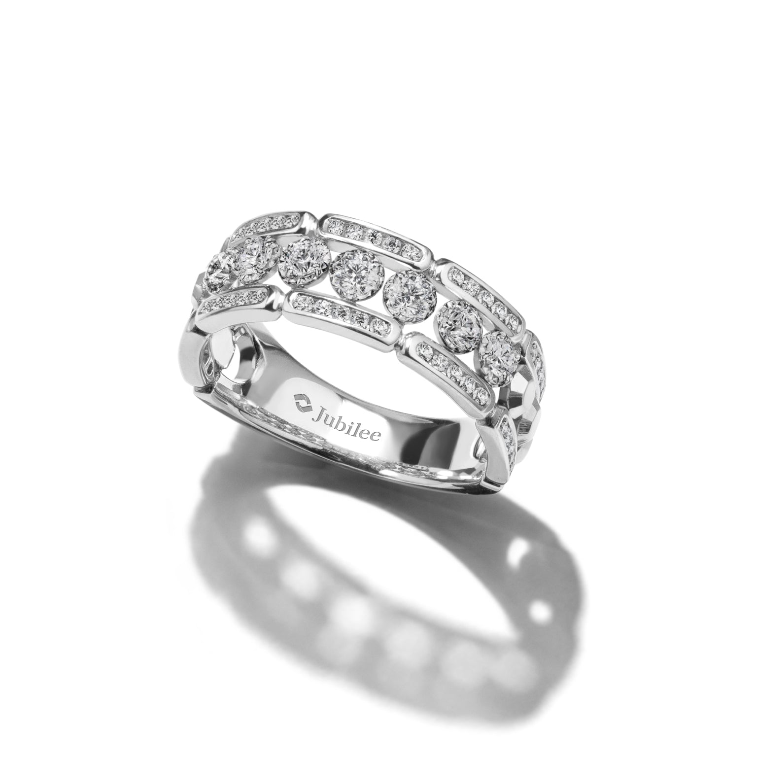 Treillage Glam Baroque Diamond Ring